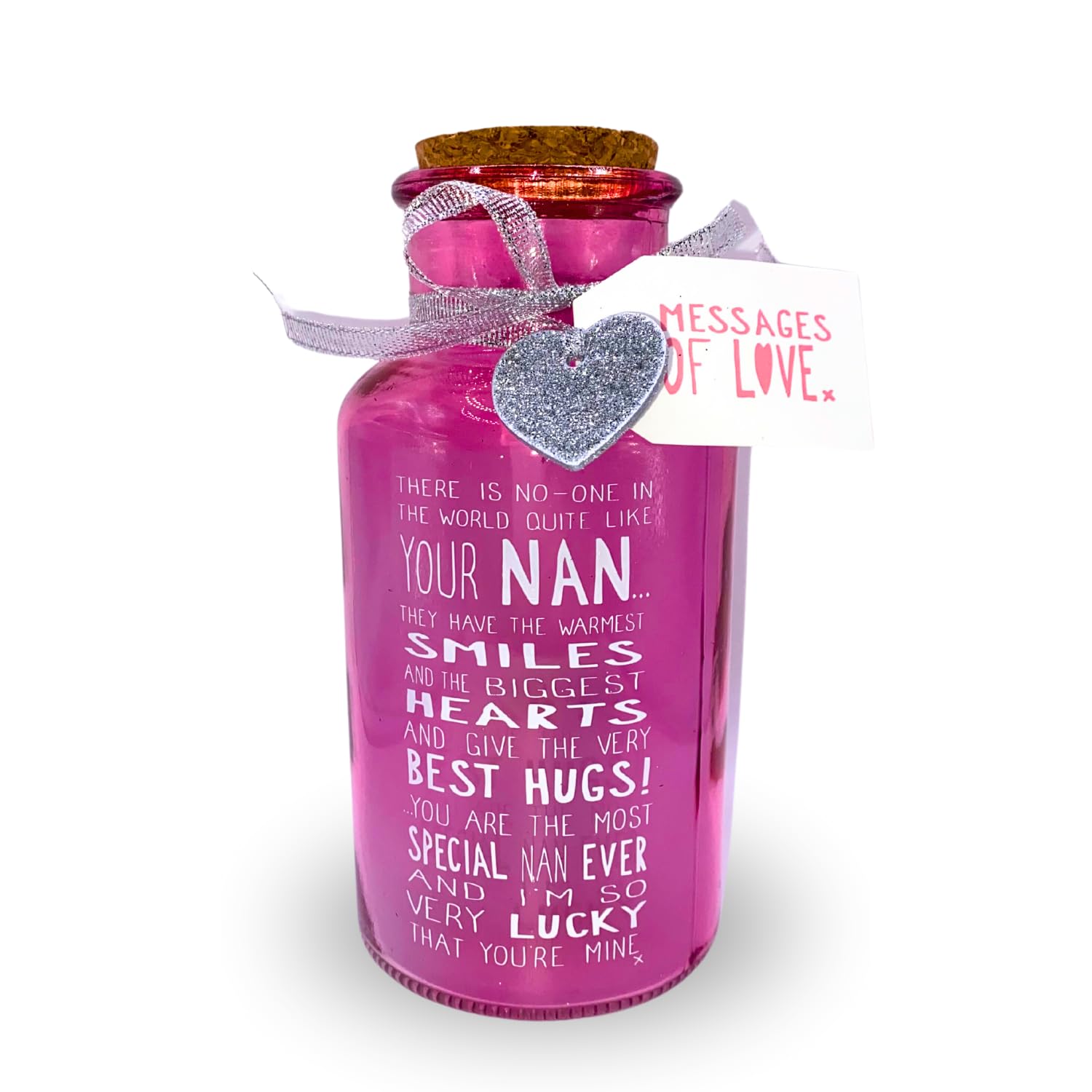 Xpressions Special Nan Light Up Glass Jar - Messages of Love (X67161)