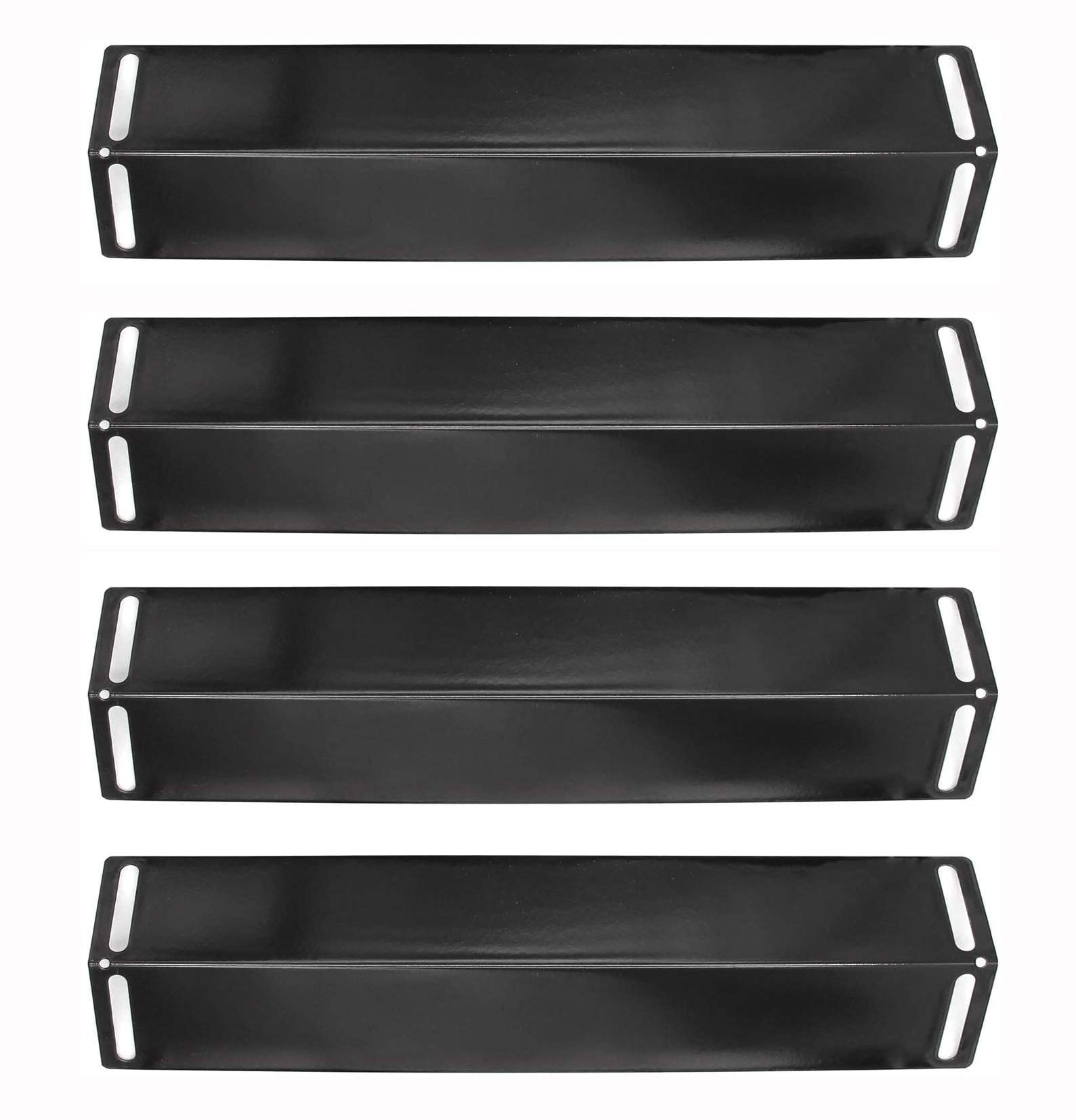 Hongso 16 1/2 Inch Porcelain Steel Heat Plate Shield Heat Tent Burner Cover, Vaporizor Bar, and Flavorizer Bar for BBQ Grillware, Uniflame, Charbroil,Grill Chef and Others PPB151 (4-Pack)