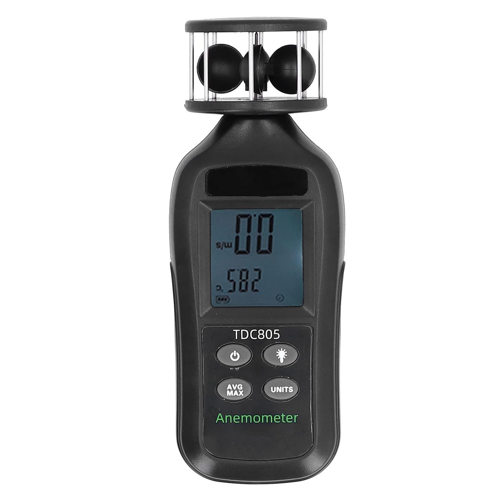 Anemometer, Accurate Measurement Portable Wind Speed Meter Waterproof Handheld for Outdoor for Industry