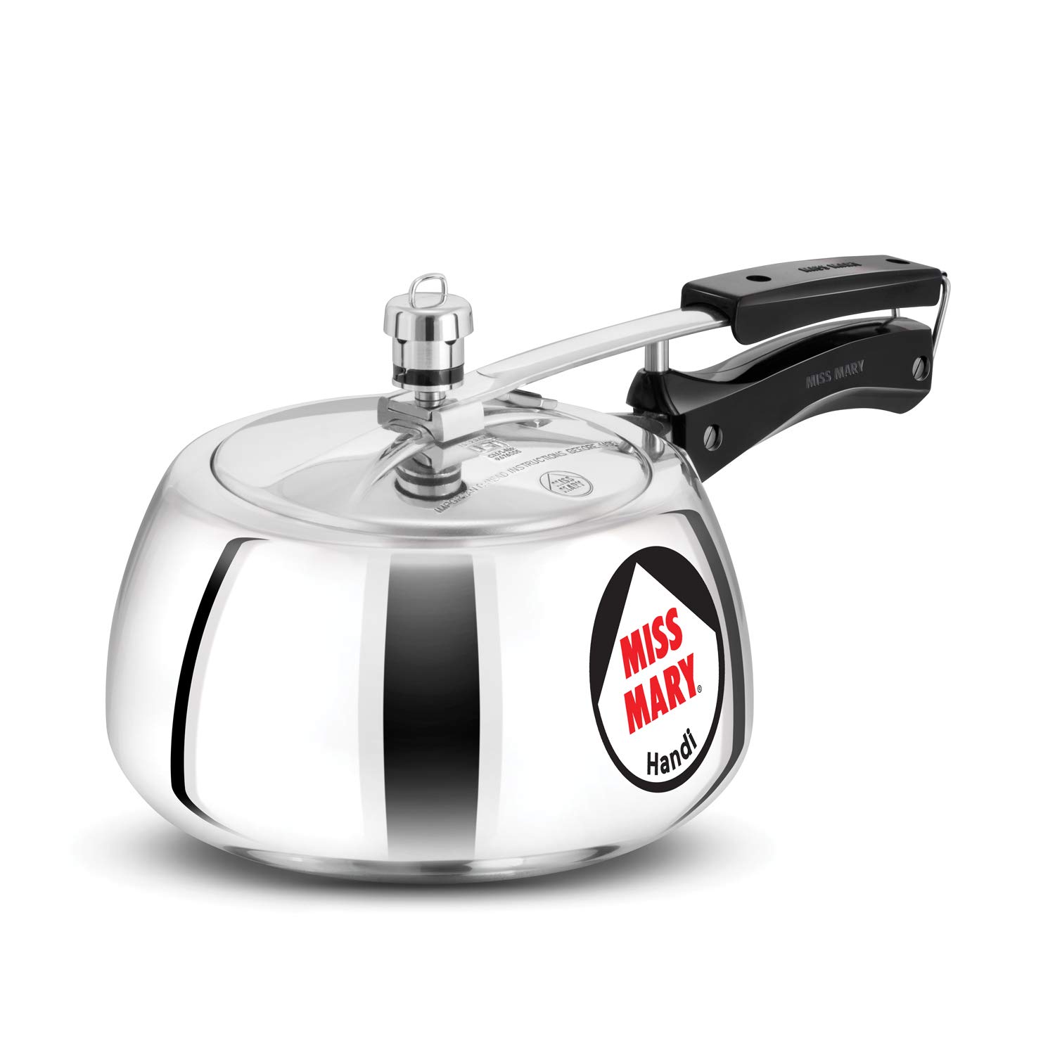 Hawkins 3 Litre Miss Mary Handi Pressure Cooker, Inner Lid Cooker, Silver (MMH30)