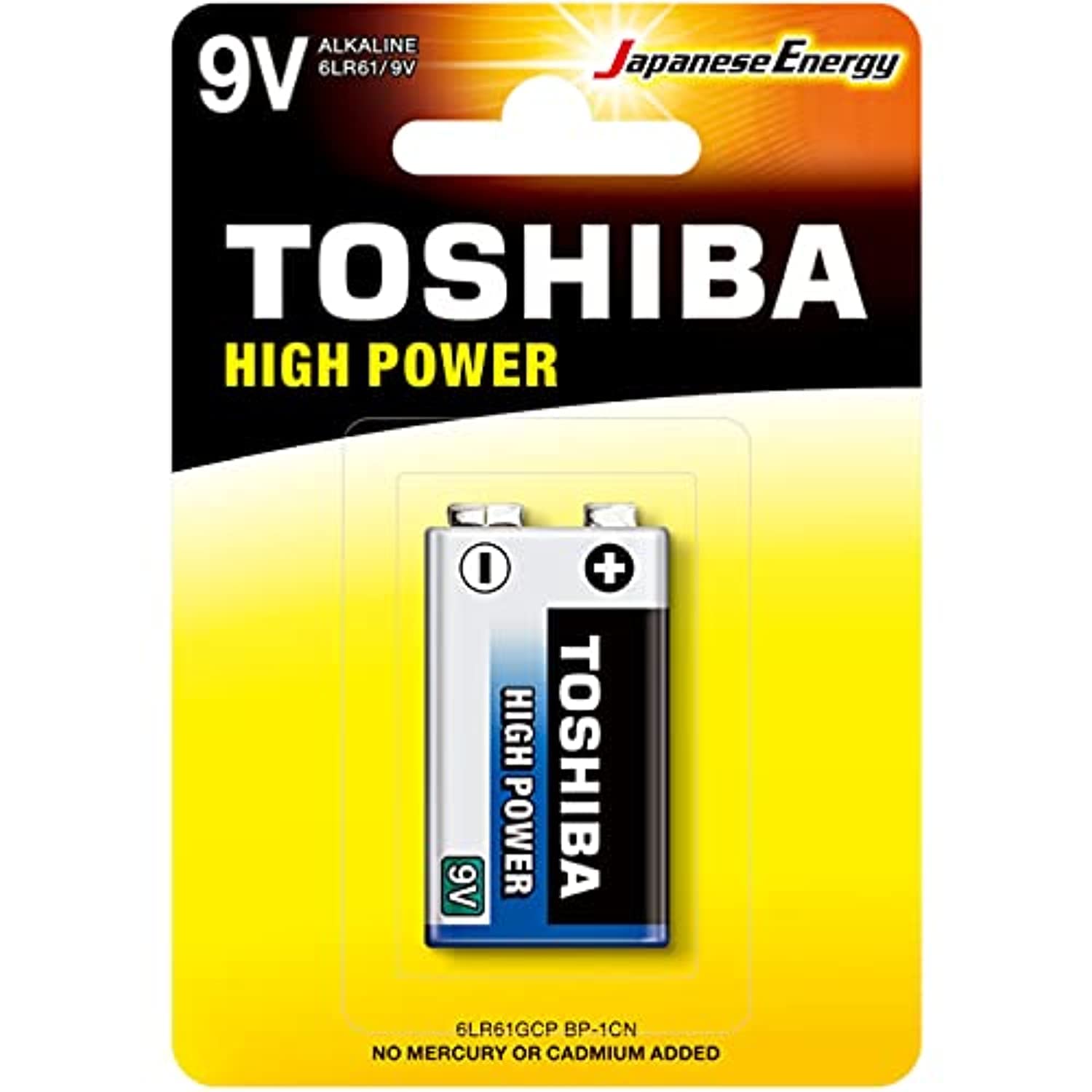 TOSHIBA alkaline battery 9V