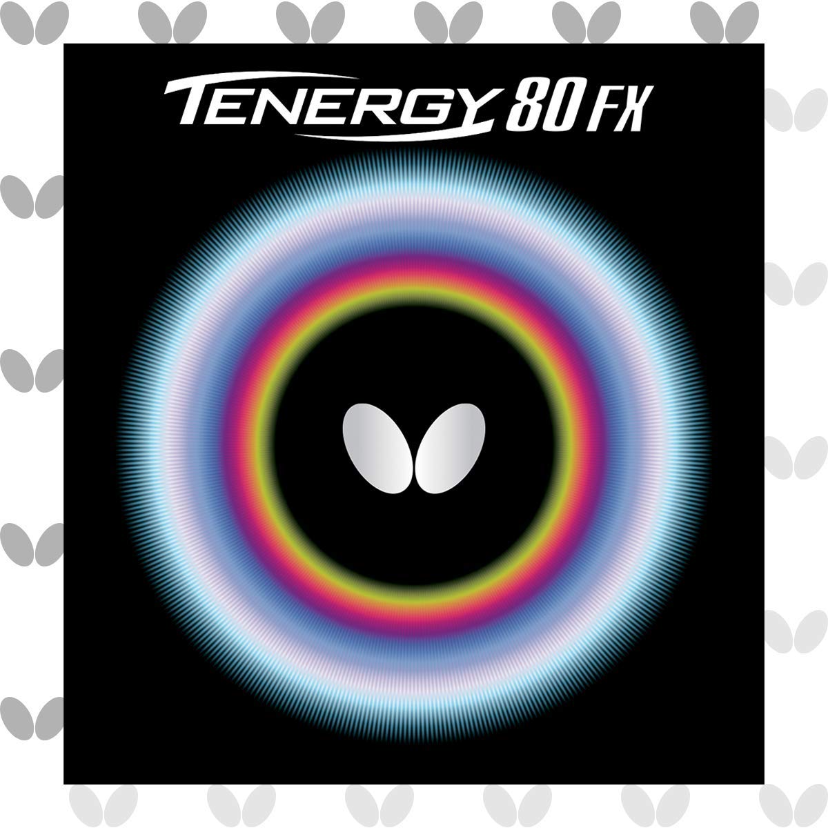 Butterfly Tenergy 80 FX Table Tennis Rubber Table Tennis Rubber - 1.7 mm, 1.9 mm, or 2.1 mm - Red or Black - 1 Inverted Table Tennis Rubber Sheet - Professional Table Tennis Rubber