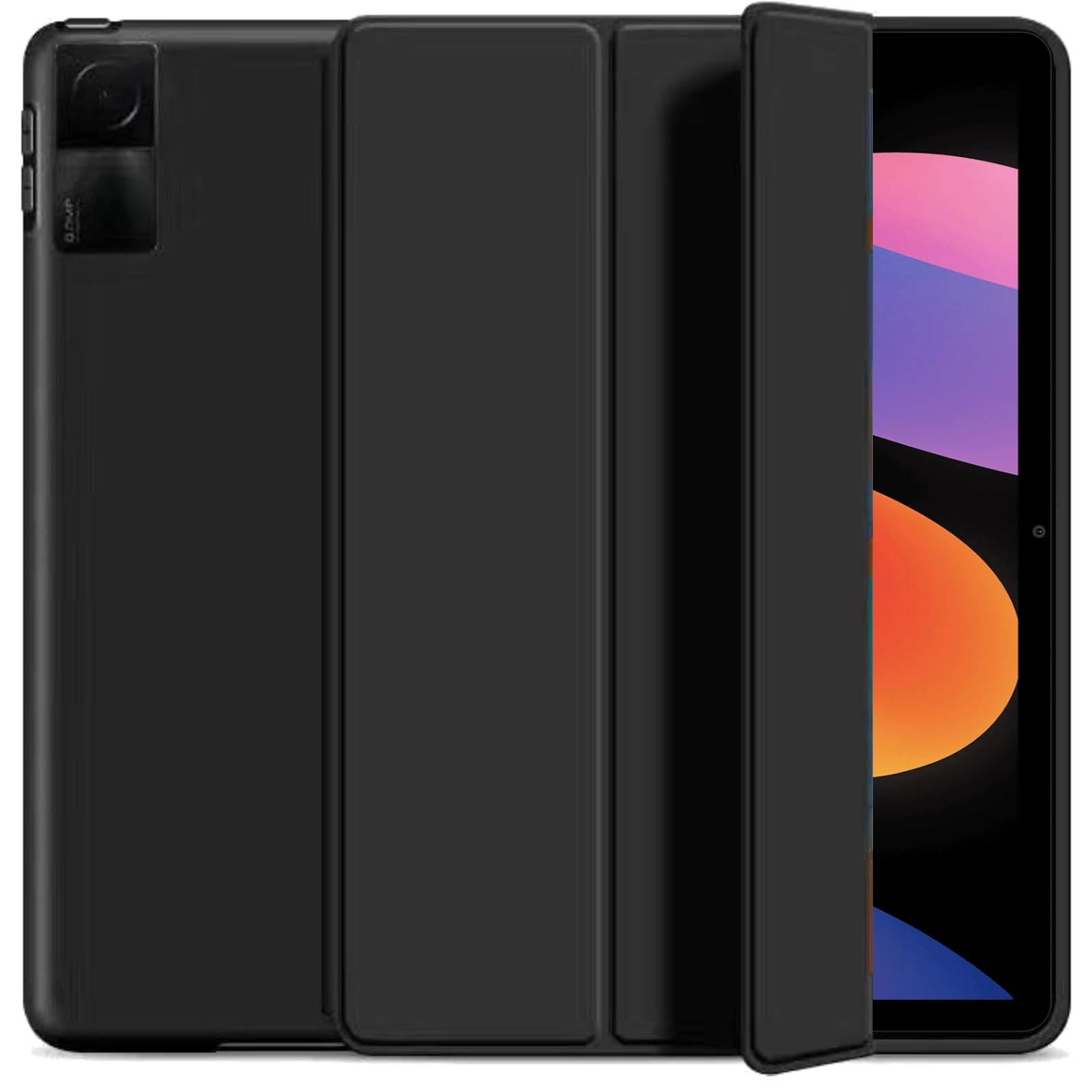 NESLINCase Compatible with Xiaomi Redmi Pad SE 11 inch 2023, Slim Lightweight Stand Cover Soft TPU Shell Protective Bumper Cover for Redmi Pad SE 11 2023 Case with Auto Wake/Sleep Functio (Black)