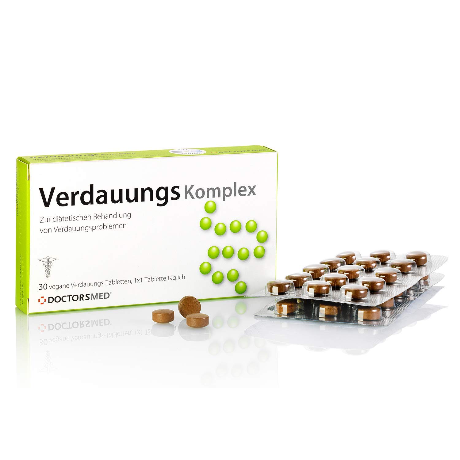 Verdauungs Digestive Supplement Tablets | Natural Alternative to Digestive Enzyme Help against Bloating, Indigestion, Cramps, and Constipation | 100% Natural Ingredients | Indigestion Relief Tablets