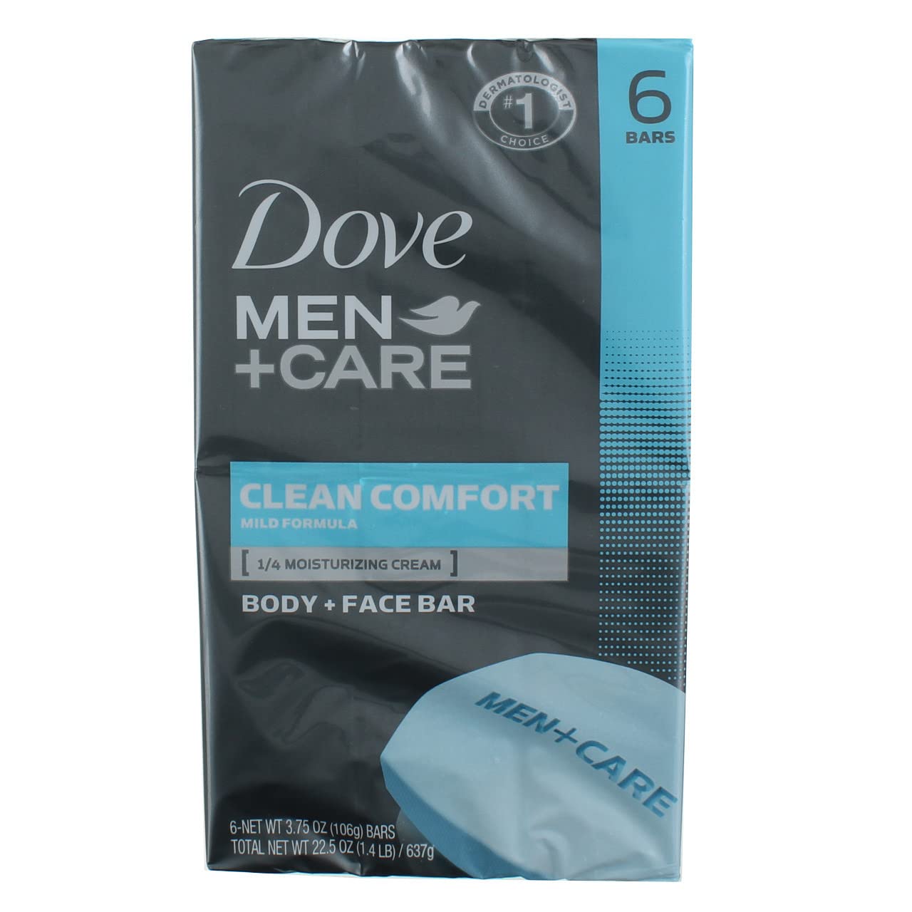 Dove Men+Care Body and Face Bar, Clean Comfort, 4 oz