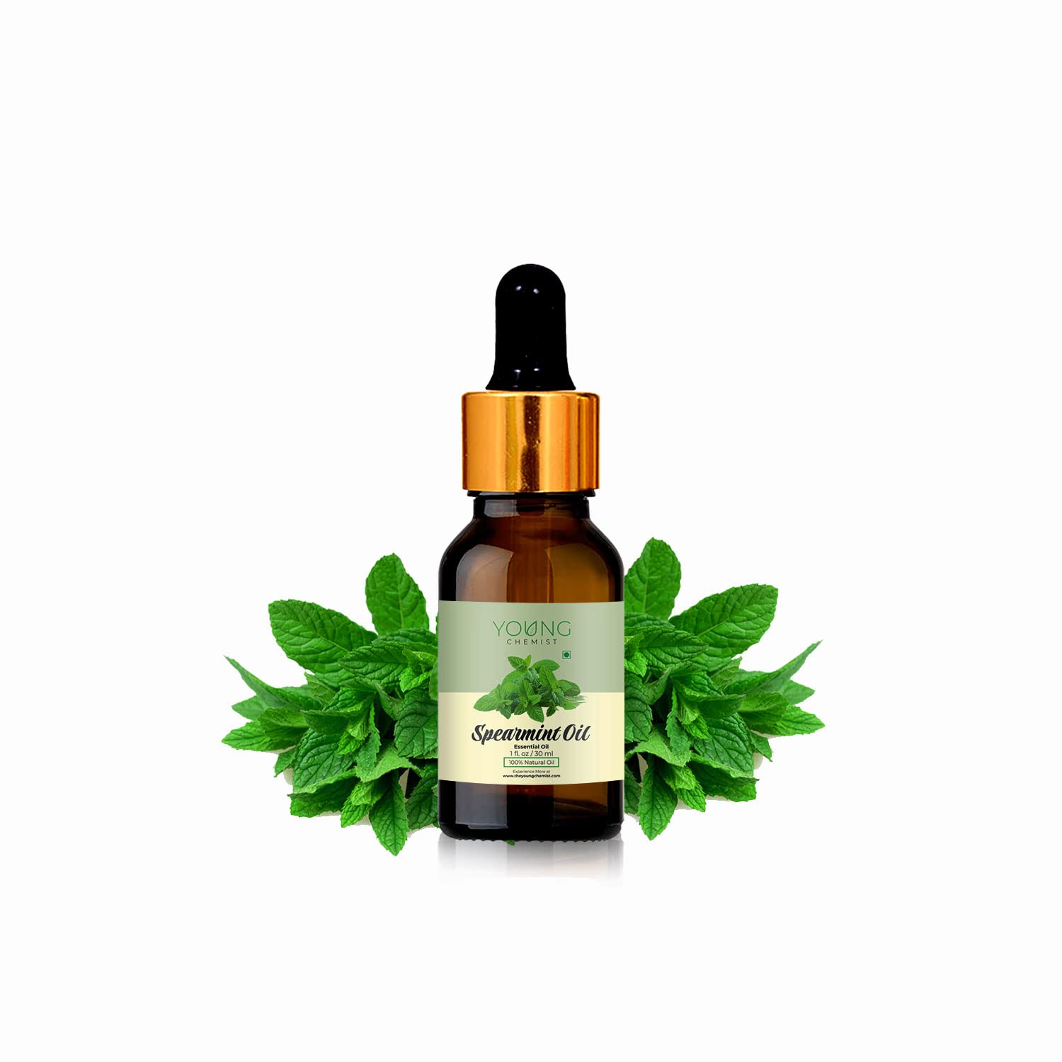 Young Chemist Spearmint Essential Oil - 30ml | Refreshing, 100% Pure Natural Oil for Focus & Energy | Ideal for Aromatherapy, DIY Soaps, and Mood Enhancement