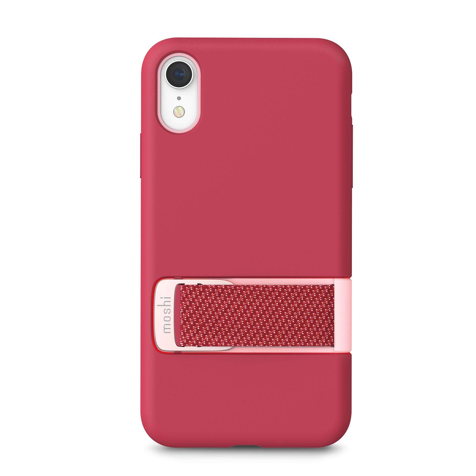 Moshi Capto Slim Case with MultiStrap for iPhone XR 6.1 - Protective Back Cover - Wireless charging compatible Mobile CoverPink