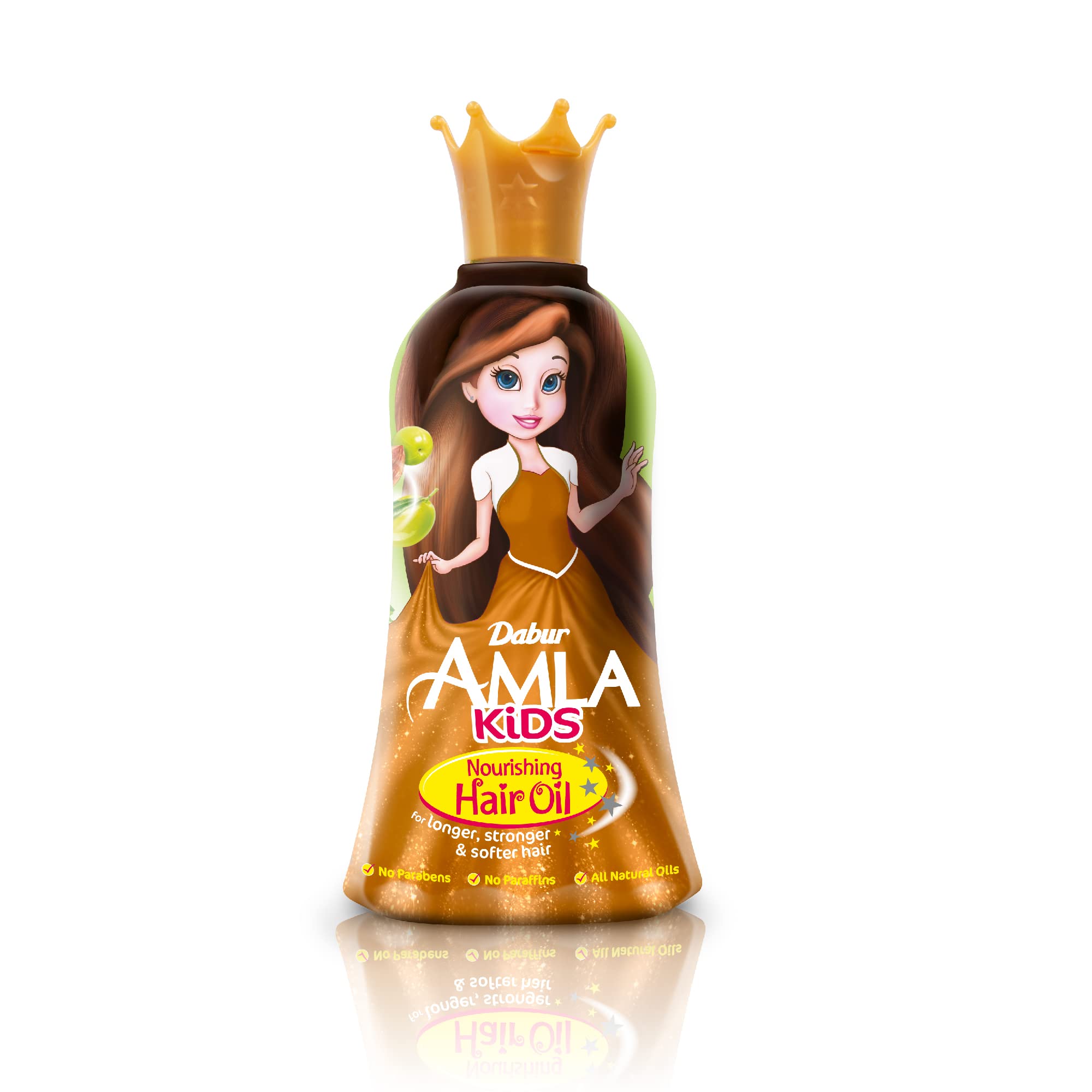 Dabur Amla Kids Hair Oil 200ml | With Natural Oils - Amla, Almond, & Olive | Easy Spread & Massage | For Long, Strong & Soft Hair