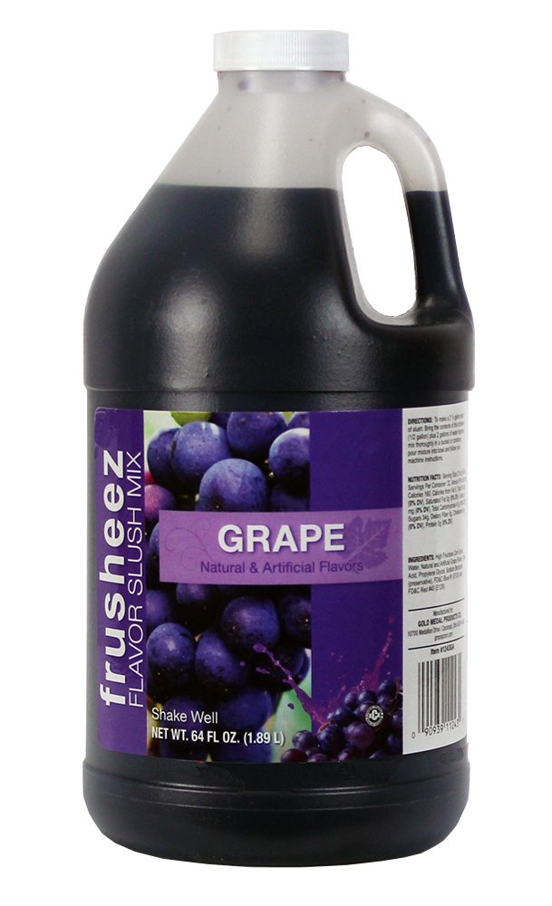 Frusheez Grape Slush and Slushie Mix, 1/2 Gallon