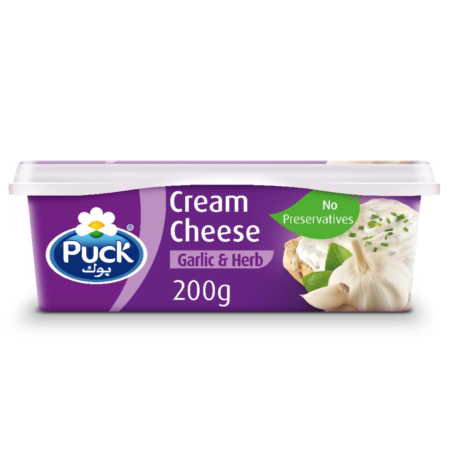 PuckCream Cheese Spread Garlic & Herbs 200g