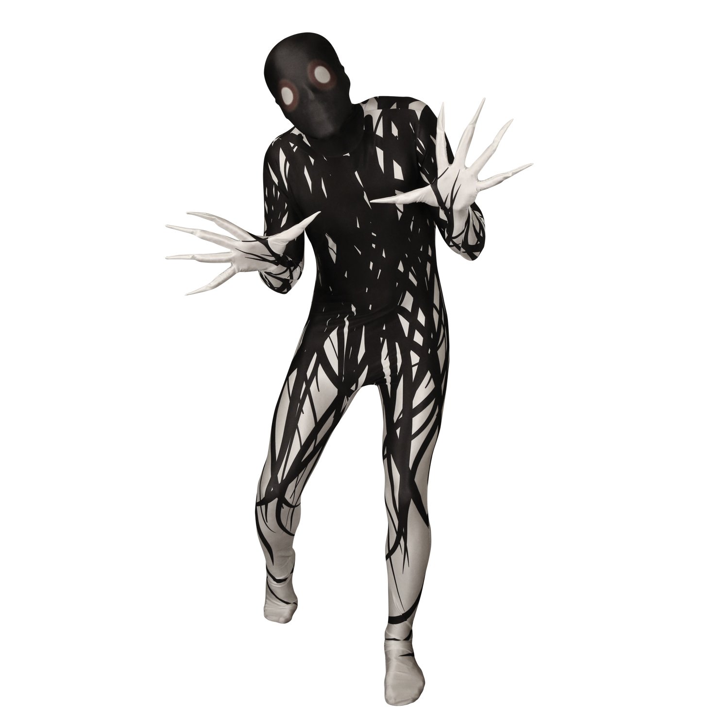 MorphsuitsZalgo Costume Adults, Skinwalker Costume Scary Morph Suits Adults, Zalgo Skin Suit, Shadow Demon Costume Adult