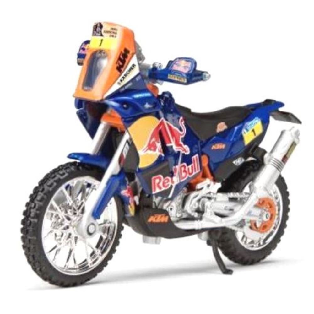 Bburago Die-Cast 1:18 Scale KTM 450 Dakar Rally Motorcycle *Blue)