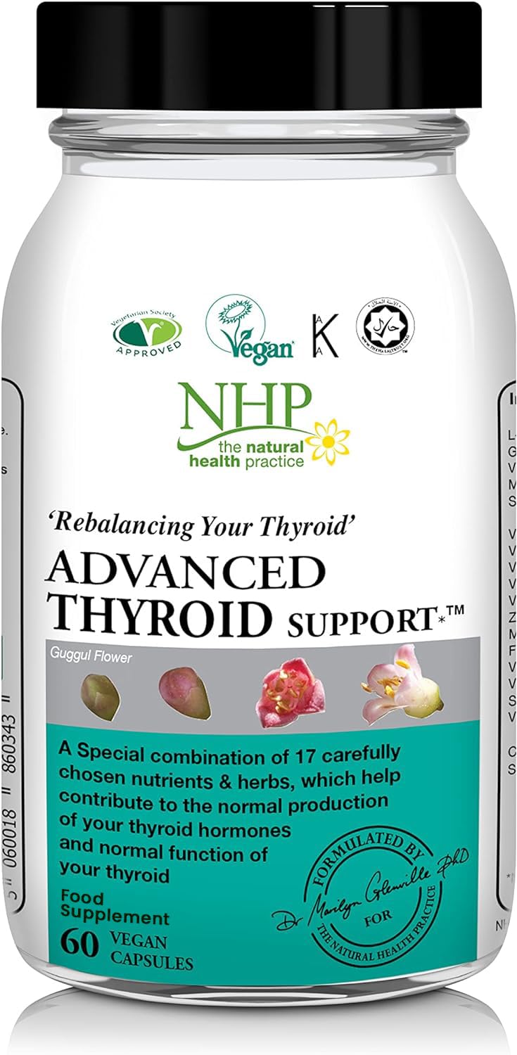 Advanced Thyroid Support, 17 carefully chosen nutrients and herbs to improve Thyroid function | 60 Capsules