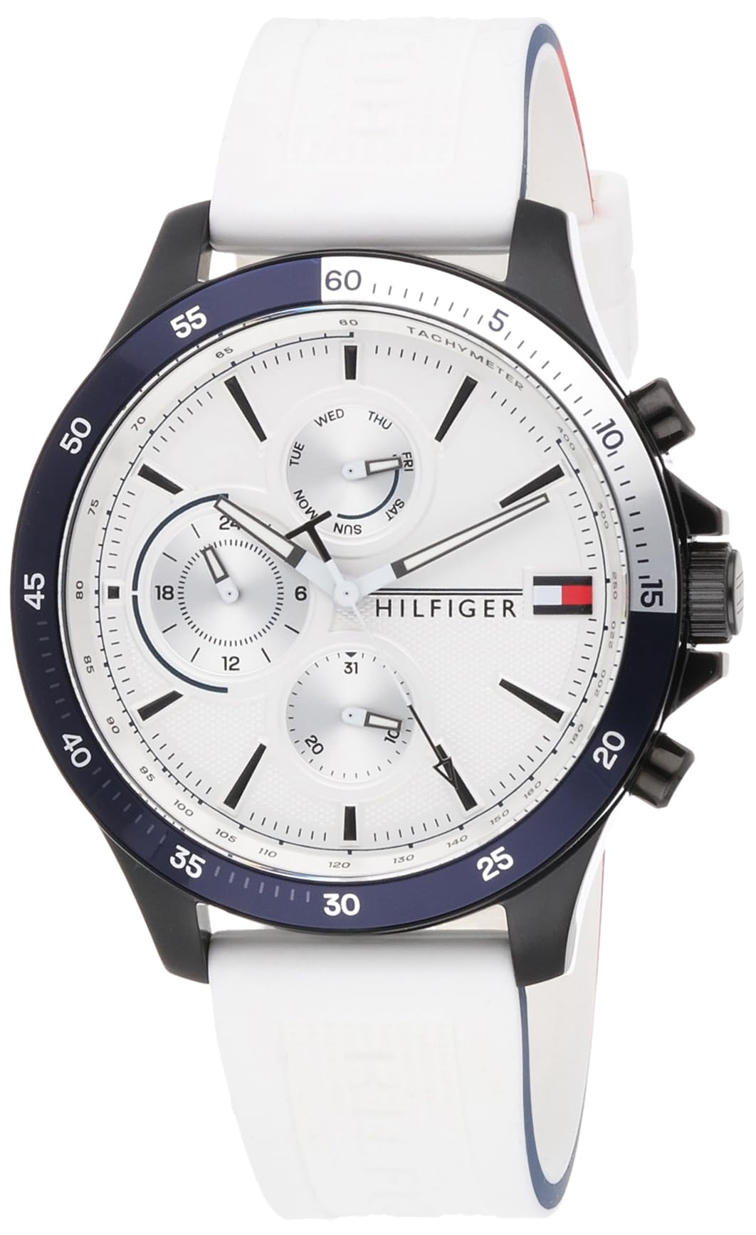 Tommy HilfigerAnalogue Multifunction Quartz Watch for Men with Stainless Steel or Silicone Bracelet