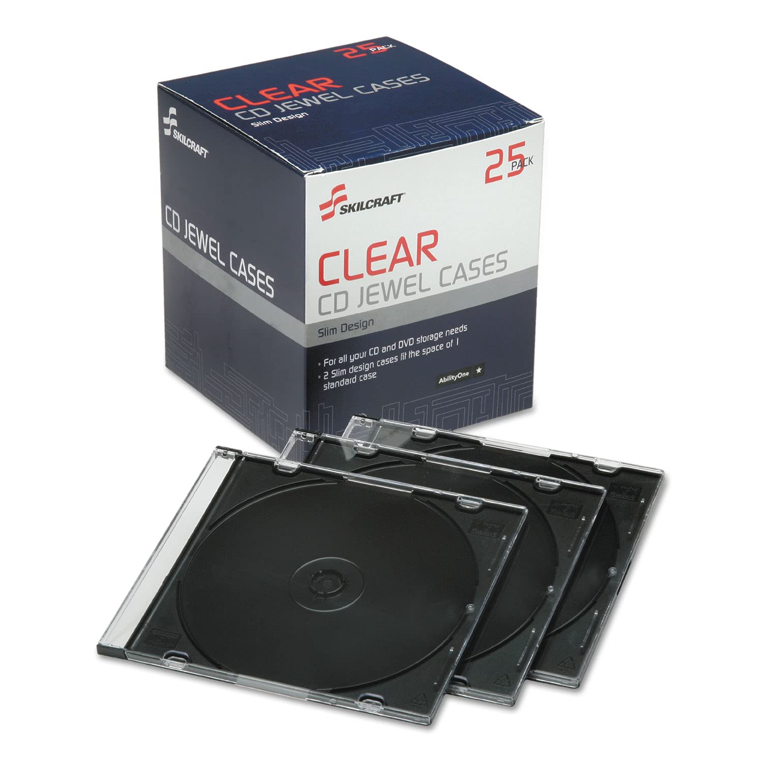 AbilityOne® - NSN5026513 - CD Case - Slim - Clear