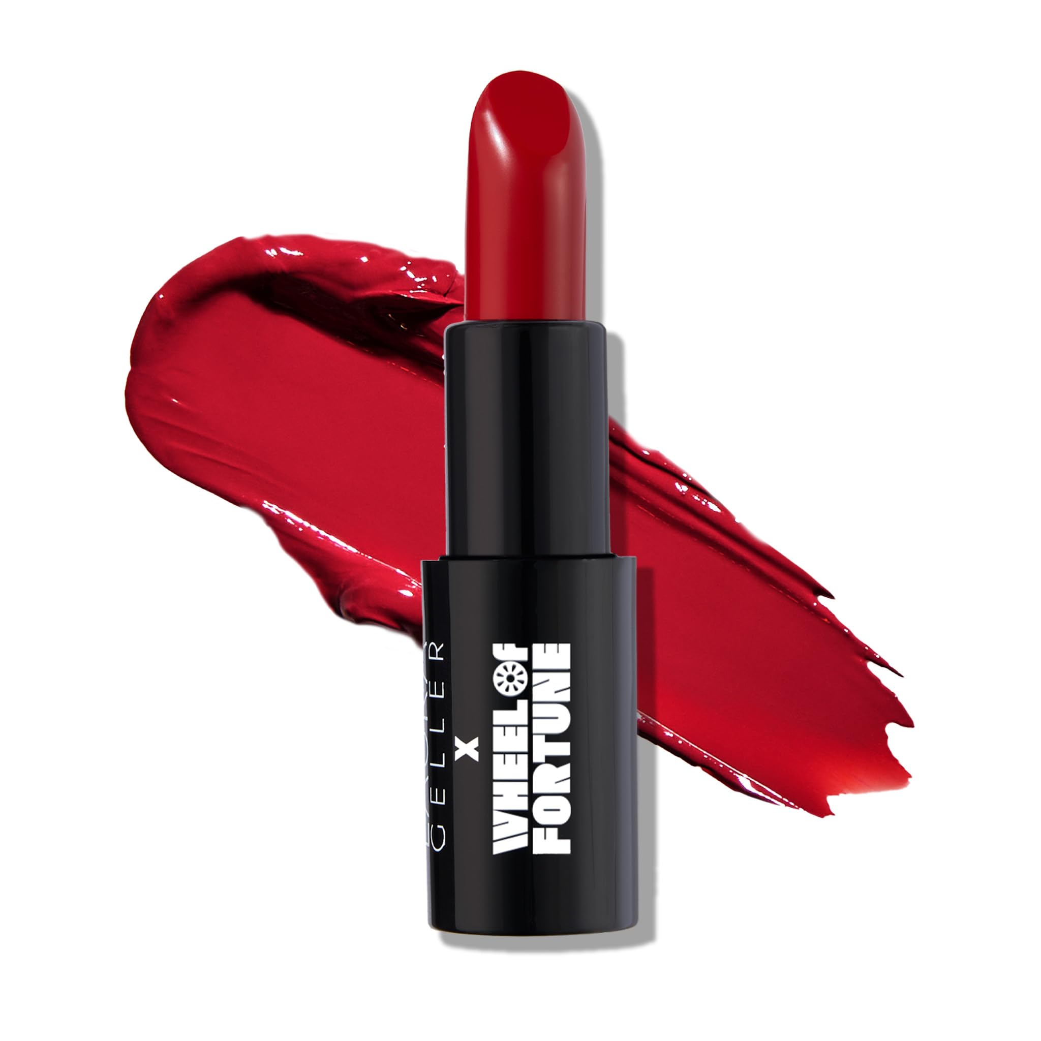 LAURA GELLER NEW YORKx Wheel of Fortune Modern Classic Cream Lipstick - Big Money Red - Ultra-Rich Color - Luxurious and Lightweight - Cream Finish