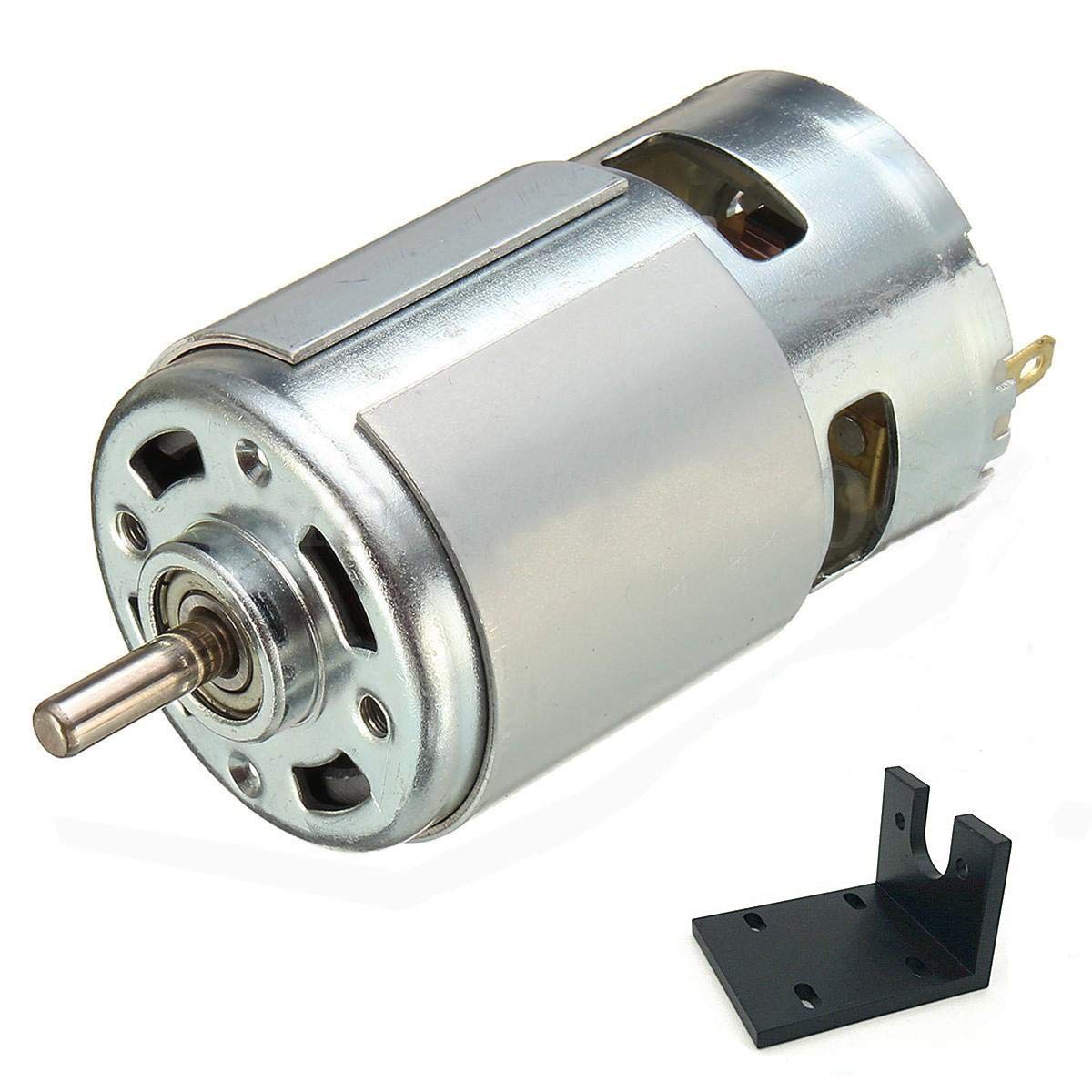 DC 775 Motor 12V-36V 24V 3500-9000RPM 775 Motor Ball Bearing Large Torque High Power Low Noise DC Motor for Electrical Tools