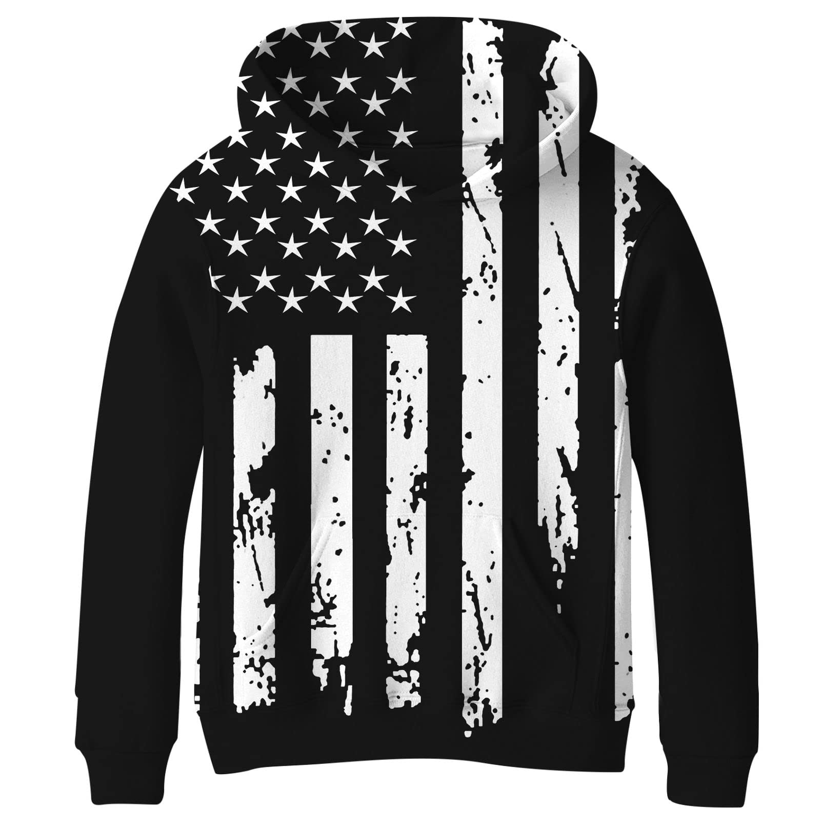 SAYMTeen Boys' Galaxy Fleece Sweatshirts Pocket Pullover Hoodies 4-16Y