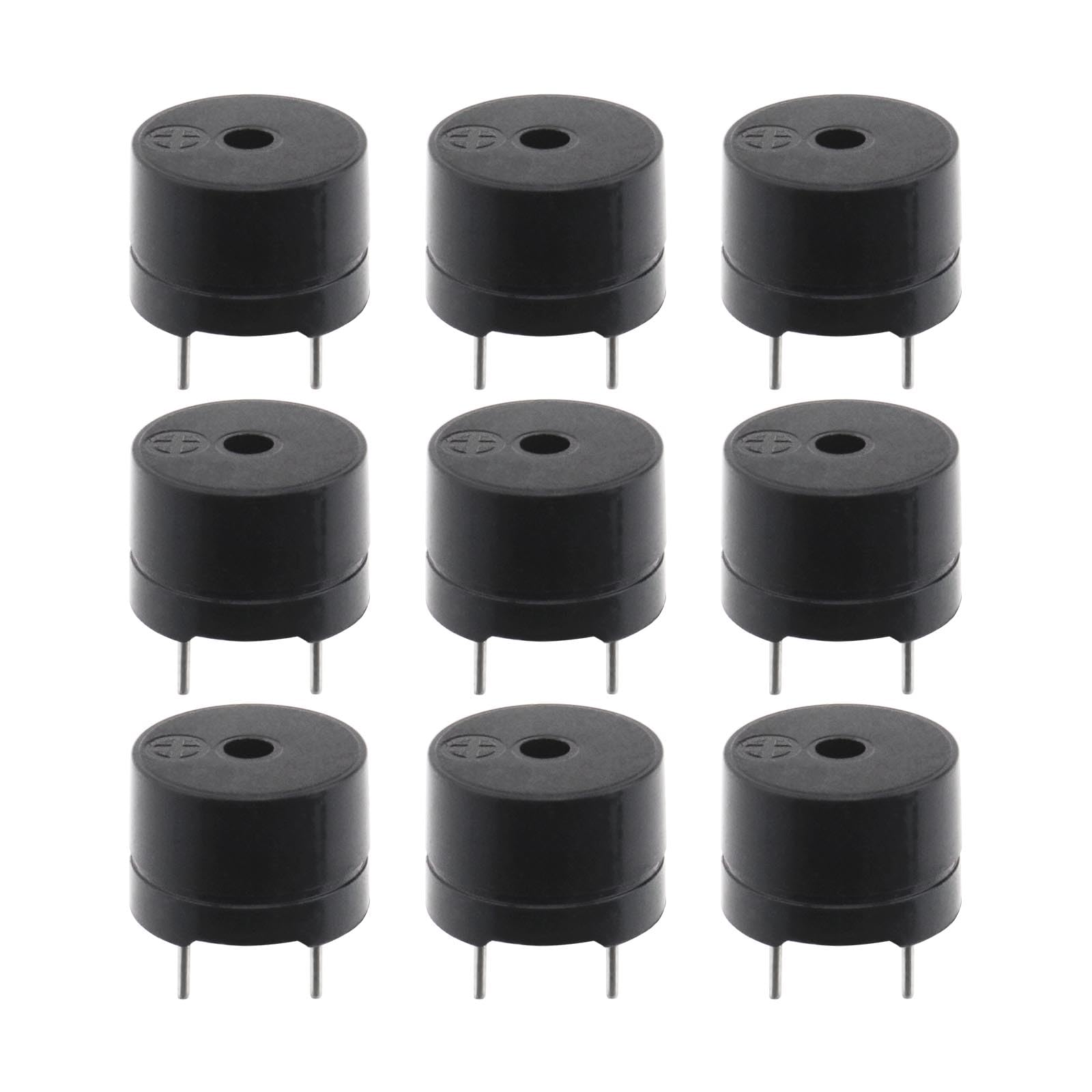 Micro Traders50Pcs Electromagnetic Type Piezo Buzzer 16ohm AC 2KHz 3V 5V 9V 12V Passive Buzzer Mini Loudspeakers for Printer Photocopier Alarm Electronic Car