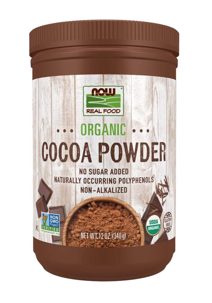 NOWFoods Real Cocoa Lovers Organic Power, 12Oz 340G