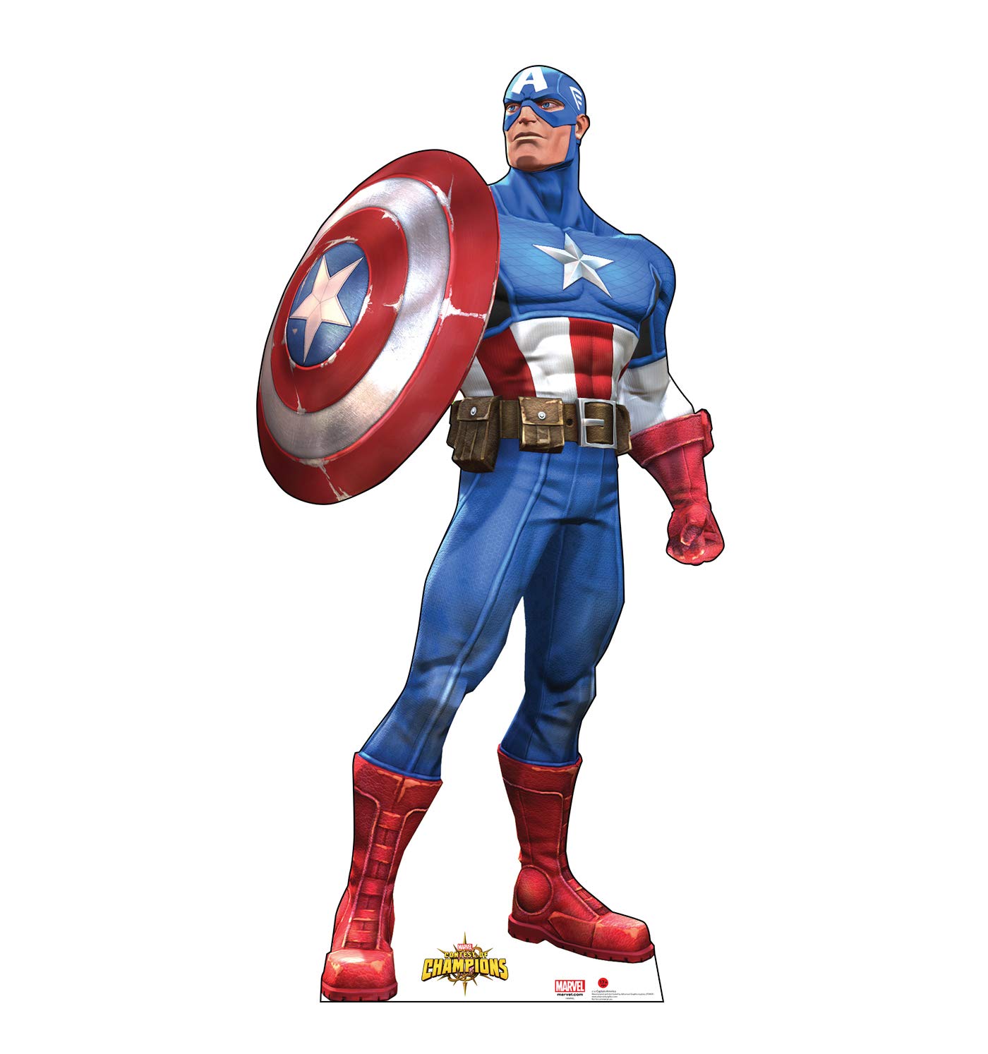 Cardboard People Captain America Life Size Cardboard Cutout Standup - Marvel: Contest of Champions