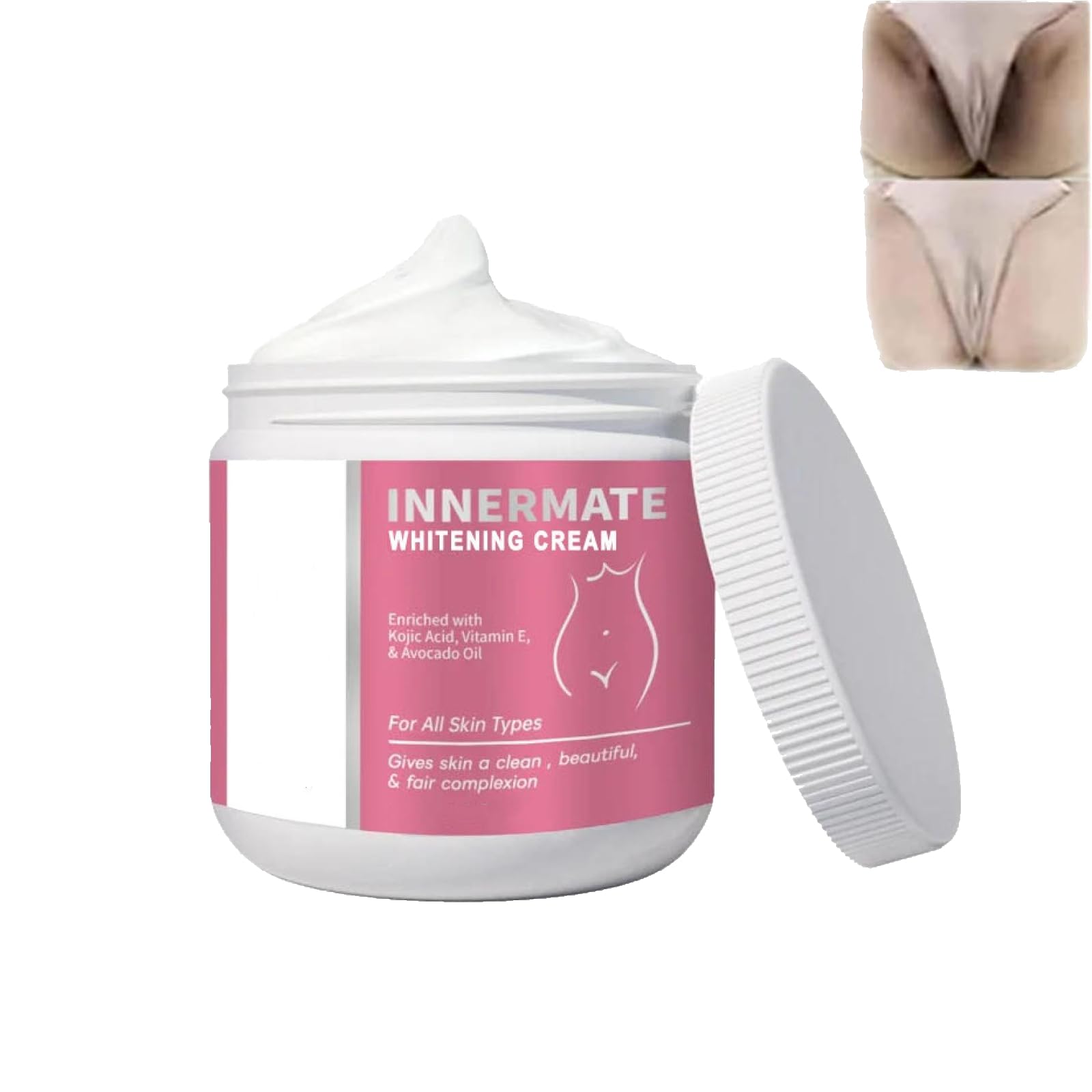 Intimate Area Skin Whitening Cream, Skin Whitening Cream, Skin Lightening Cream, Underarm Whitening Products, Dark Spot Remover Corrector for Private Parts, Underarm, Knees, Elbows, Inner Thigh (1)