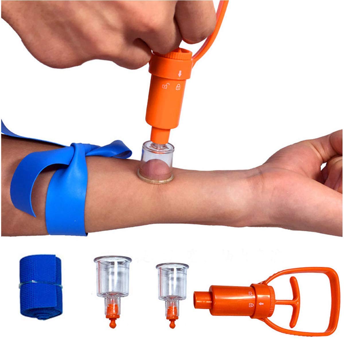 Insect Bee Sting Snake Bug Bite Kit Venom Extractor Sting Suction Pump First Aid Safety Tool Fast Kit Emergency for Hiking Backpacking Camping