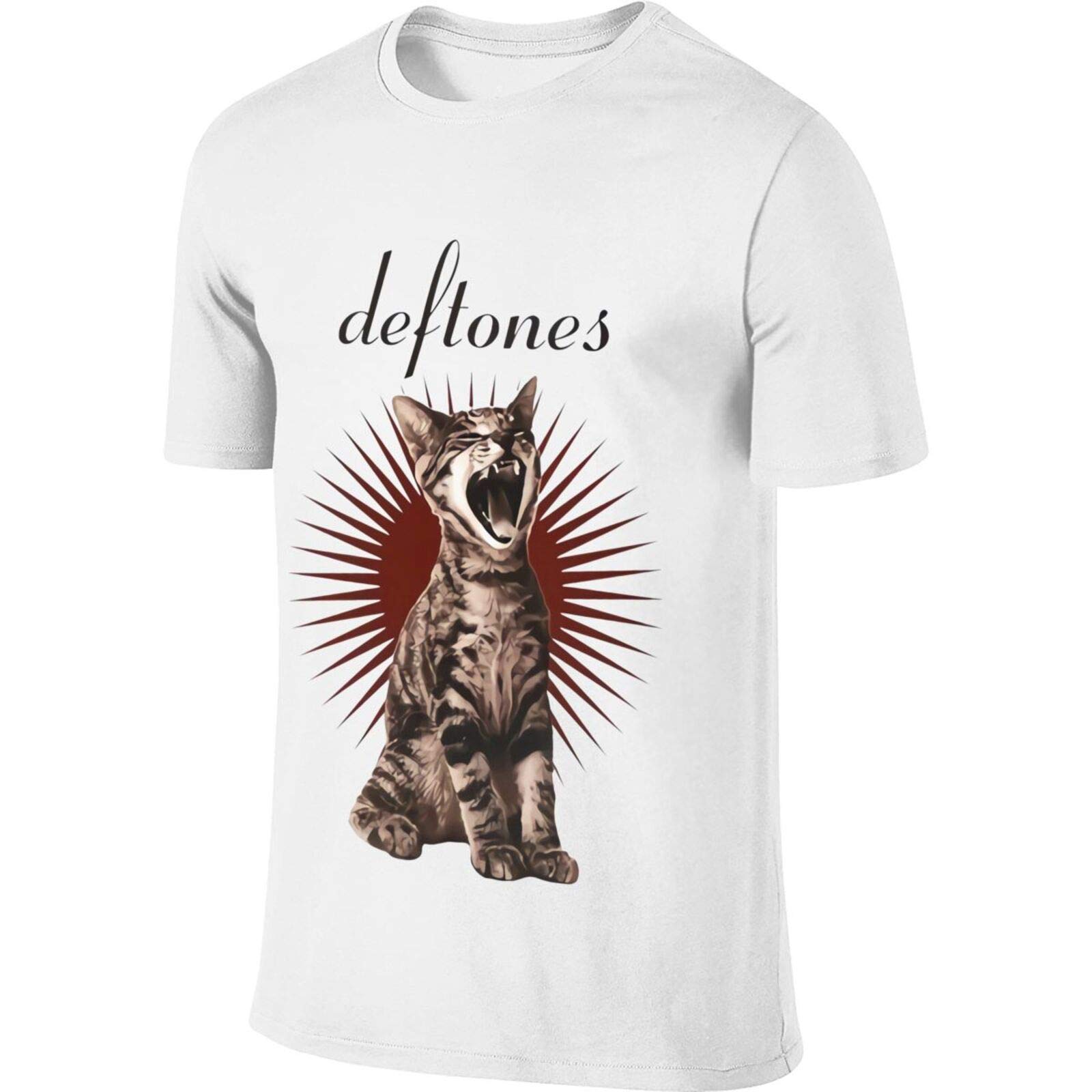 Like Linus Ep Def=Tones Band Adre-Naline Cat Design Pure Cotton Breathable T-Shirt for Man