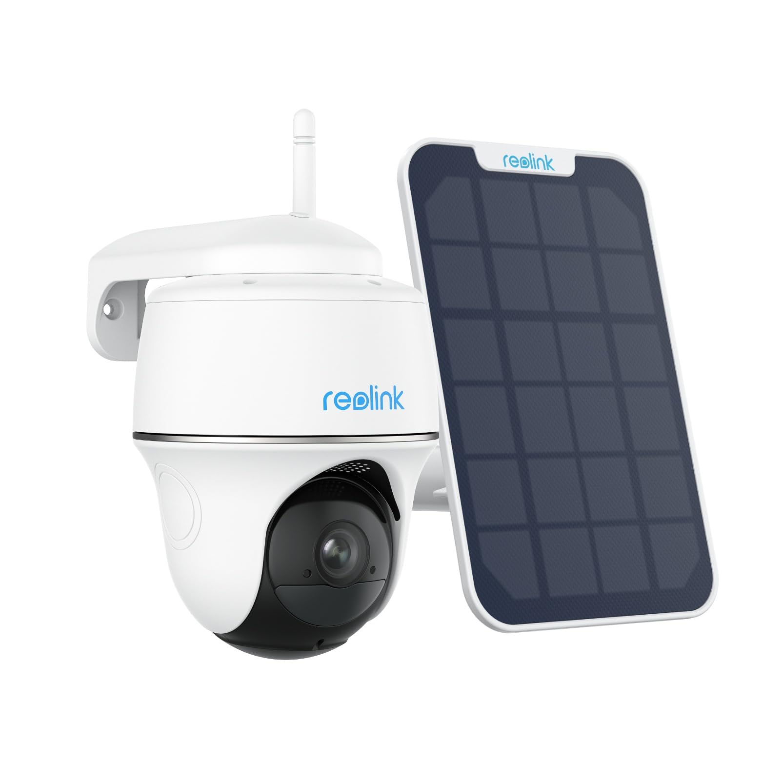 REOLINK Argus Pt 1080P Hd Wireless Outdoor Camera With Pan & Tilt, Rechargeable Battery Or Solar Powered, Built-In Sd Card Slot, Starlight Night Vision (Solar Panel Included)