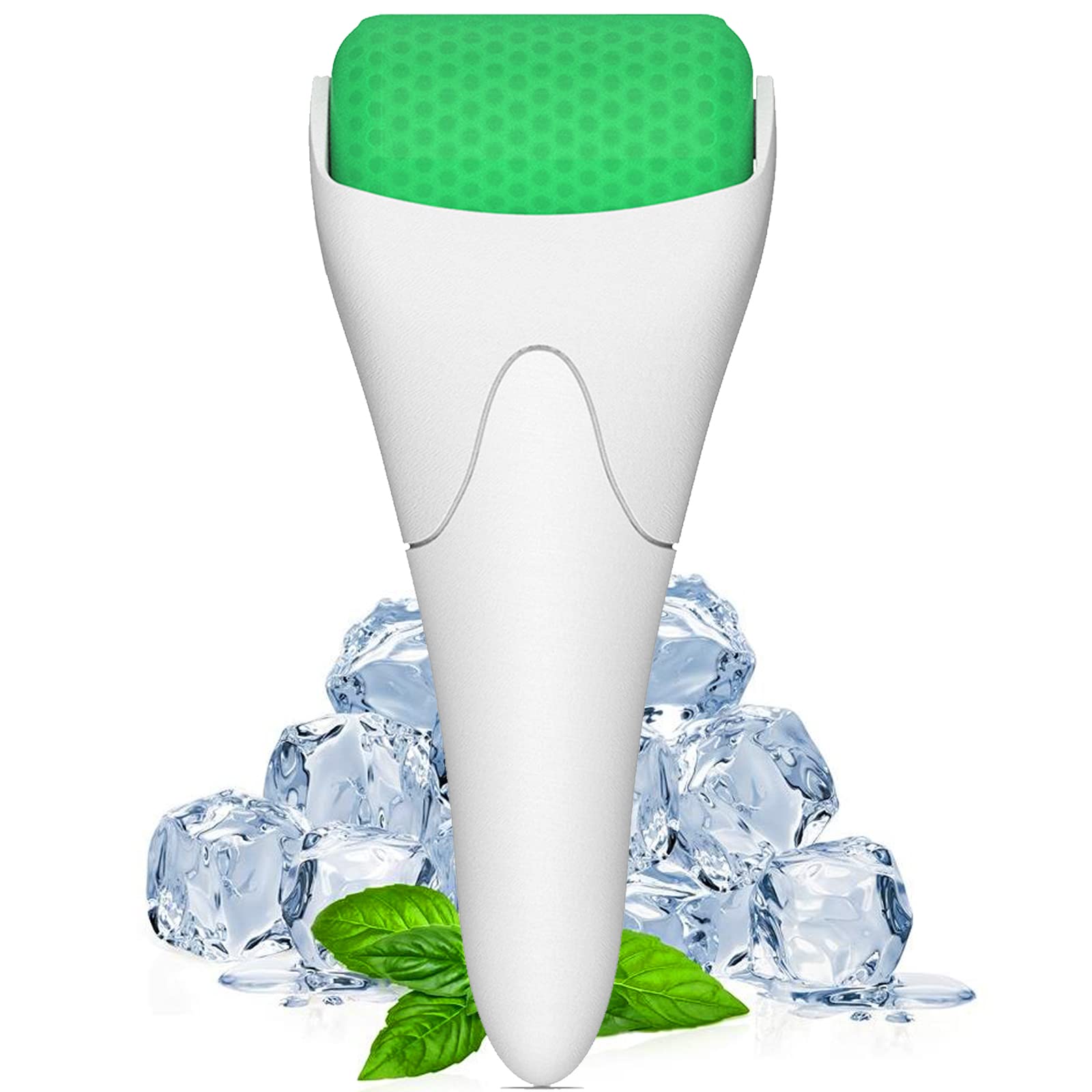 Ice Roller for Face Eyes, Massager Tool Reduce Puffiness, Wrinkles, Migraine, Pain Relief and Minor Injury (Green)