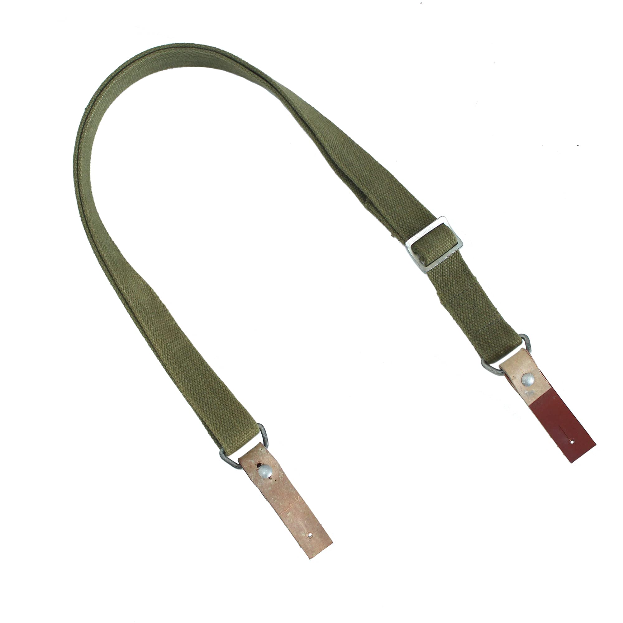 Original Green Chinese Type 56 Sling SKS Shoulder Strap Leather Ends