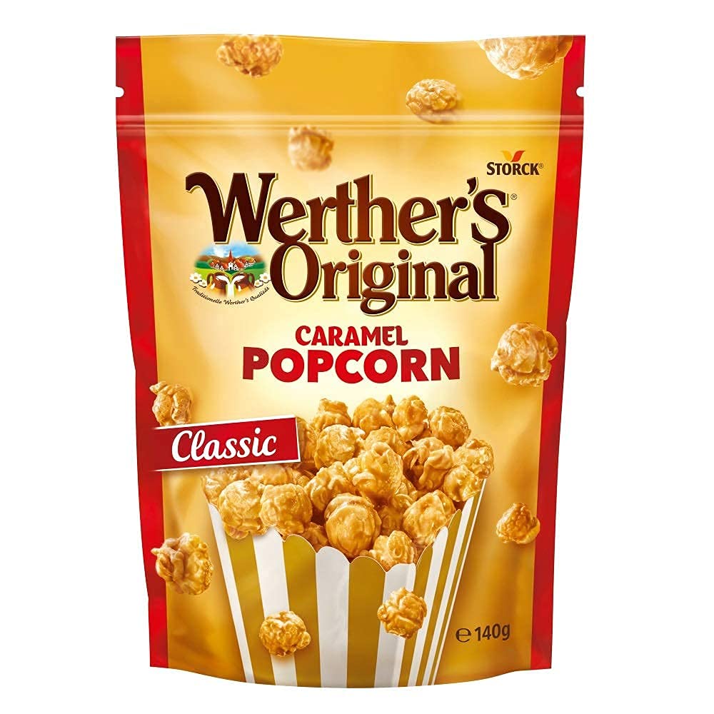 Werther's Original Caramel Popcorn Classic With Cream Caramel Coating 140g (Imported)