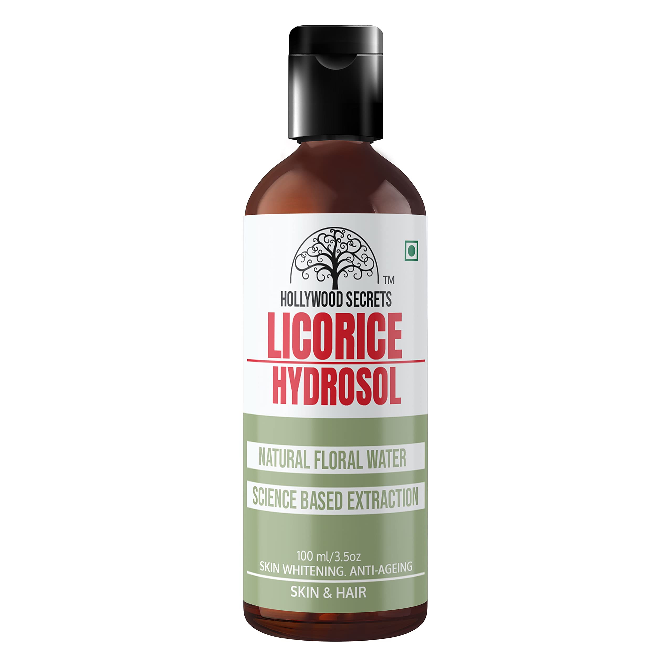 Hollywood Secrets Natural Licorice Floral Water Hydrosol Toner Skin Hair Face 100ml