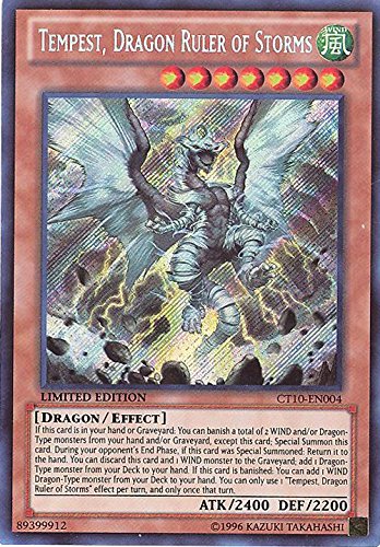 Yu-Gi-Oh! - Tempest, Dragon Ruler of Storms (CT10-EN004) - 2013 Collectors Tins - Limited Edition - Secret Rare