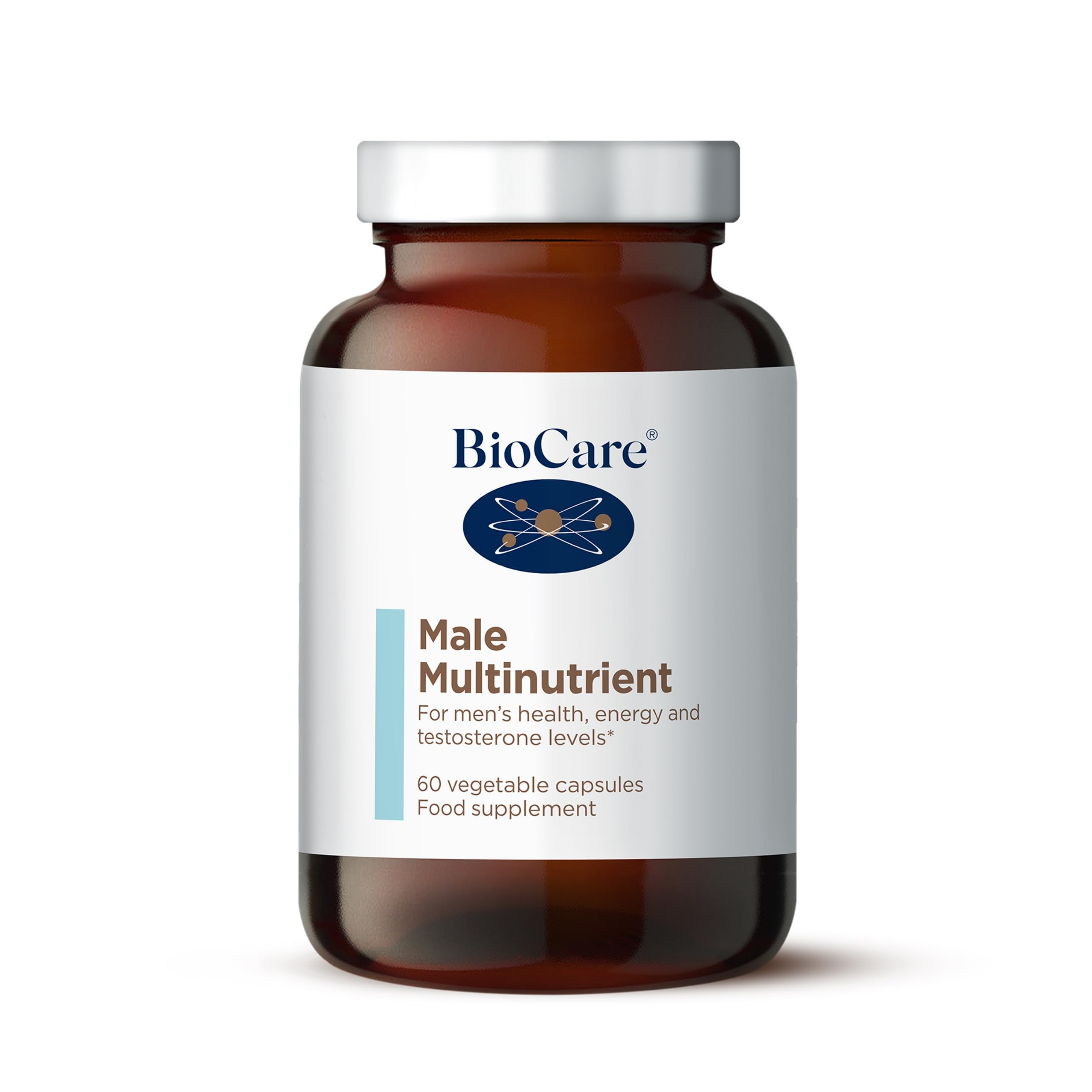 BioCare Male Multinutrient | High Potency Multinutrient for Men’s Health | Supports Energy, Testosterone Levels, Cardiovascular Health & Fertility - 60 Capsules