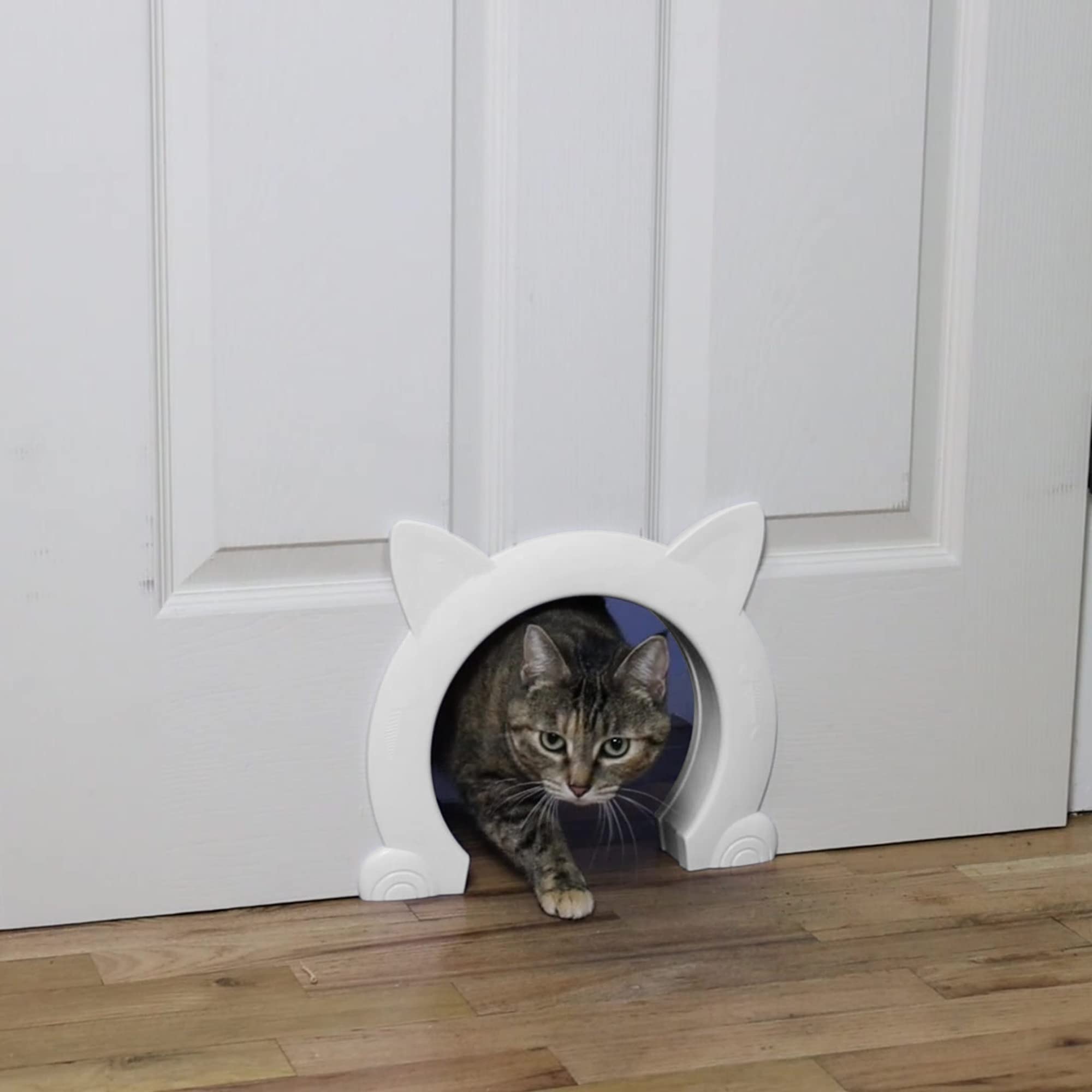 Indoor Cat Door, Cat Door for Interior Door, Pet Doors for Cat, Kitties and Kittens