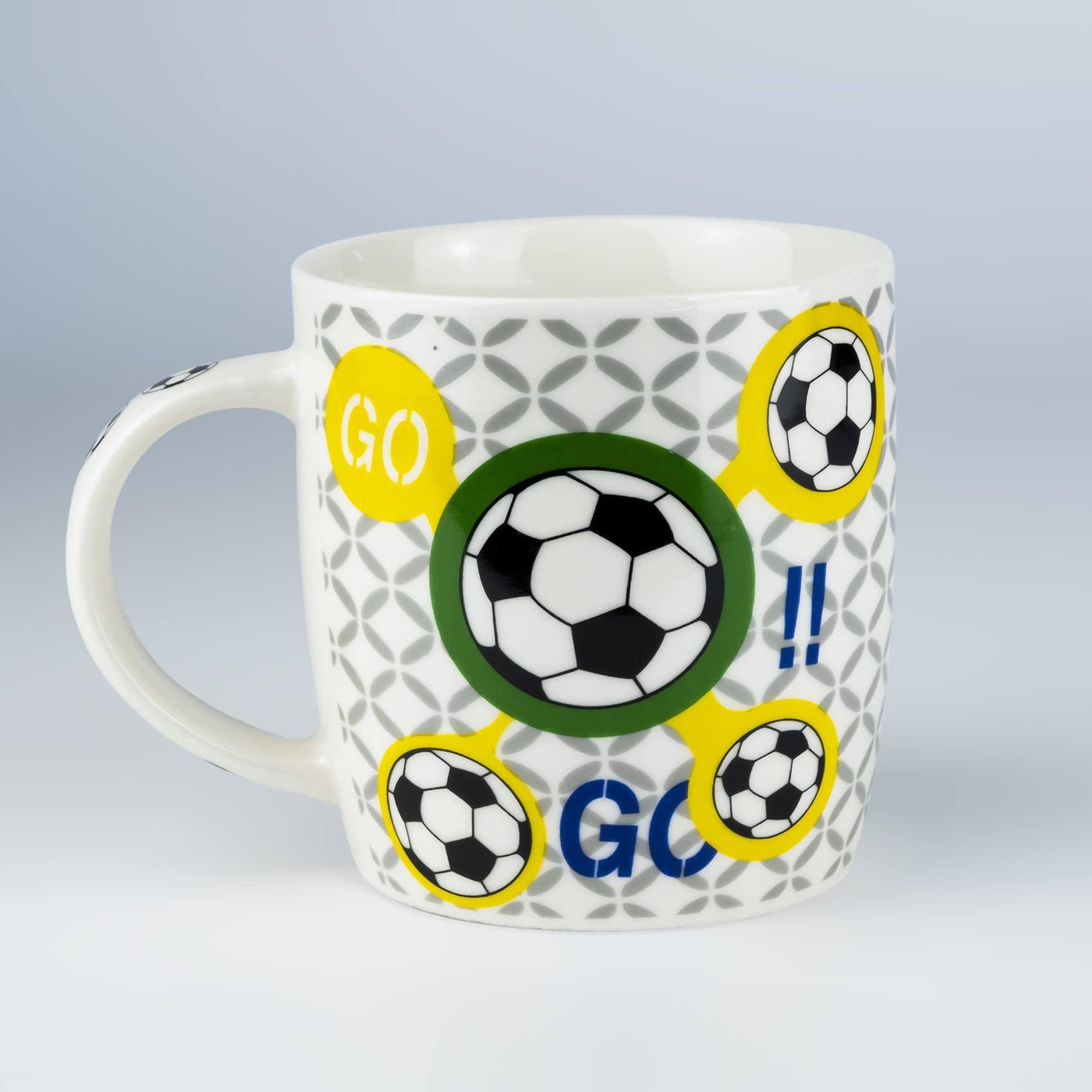 Home Brand Football Player Scores Goal Mug Pottery Ceramic Coffee Cup Tableware – 330ml