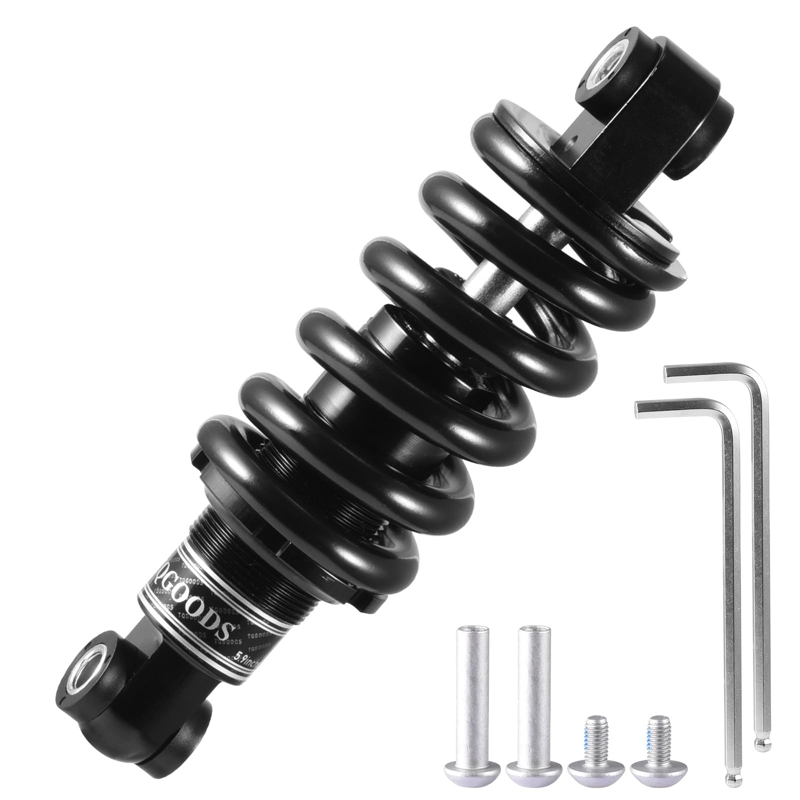 Mountain Bike Rear Shock Absorber MTB Bicycle Rear Guts Spring Shock Absorber Coil Spring Cushion 750Lbs Size Includes:125mm(4.9'')150mm(5.9'')165mm(6.5'')190mm(7.48'') … … …