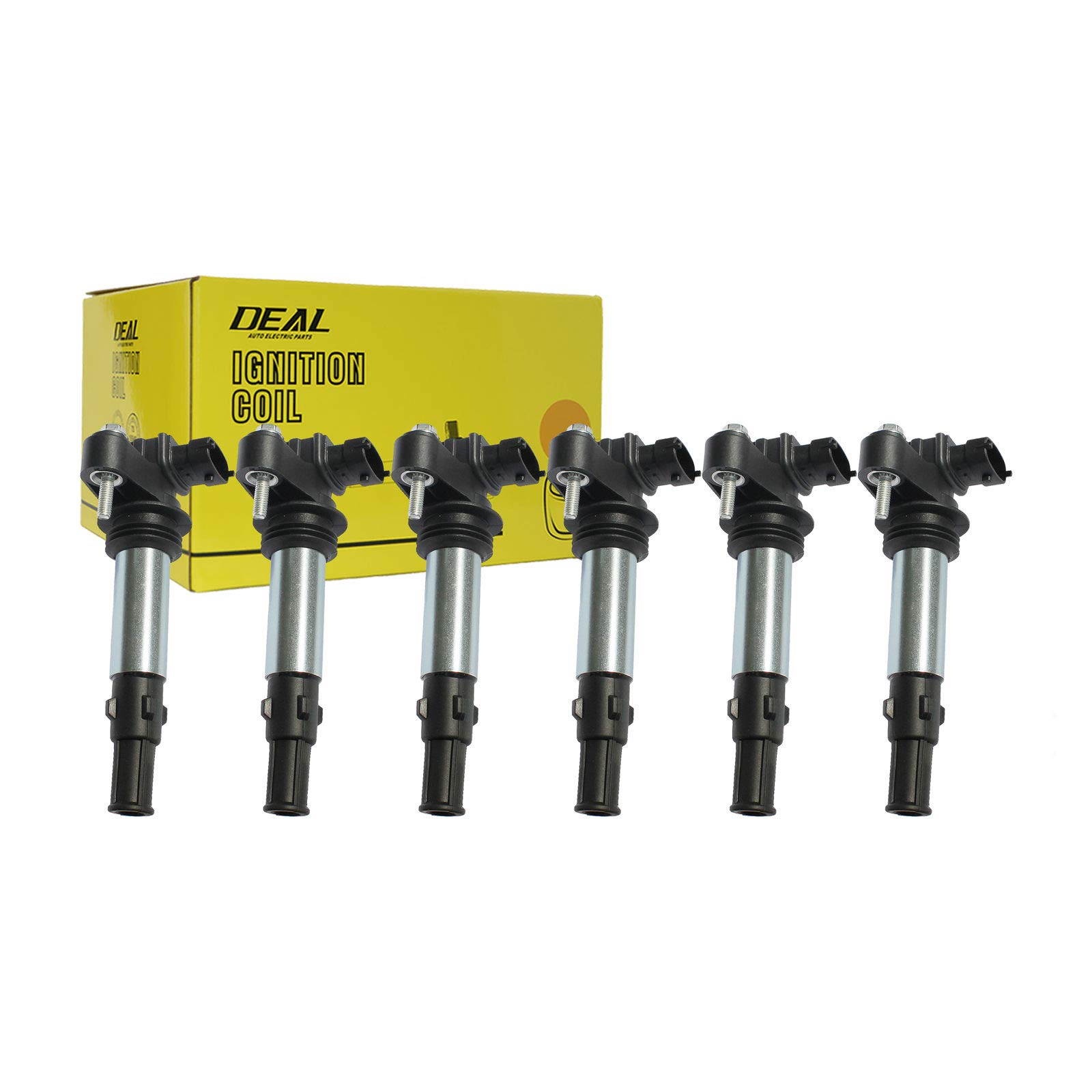 Deal 6pcs Brand New Ignition Coil For Buick/Chevy/GMC/Saturn/Saab/Cadillac Allure LaCrosse Rendezvous Enclave Traverse Vectra Acadia Outlook 9-3 Turbo CTS SRX STS 2.8L/3.6L V6