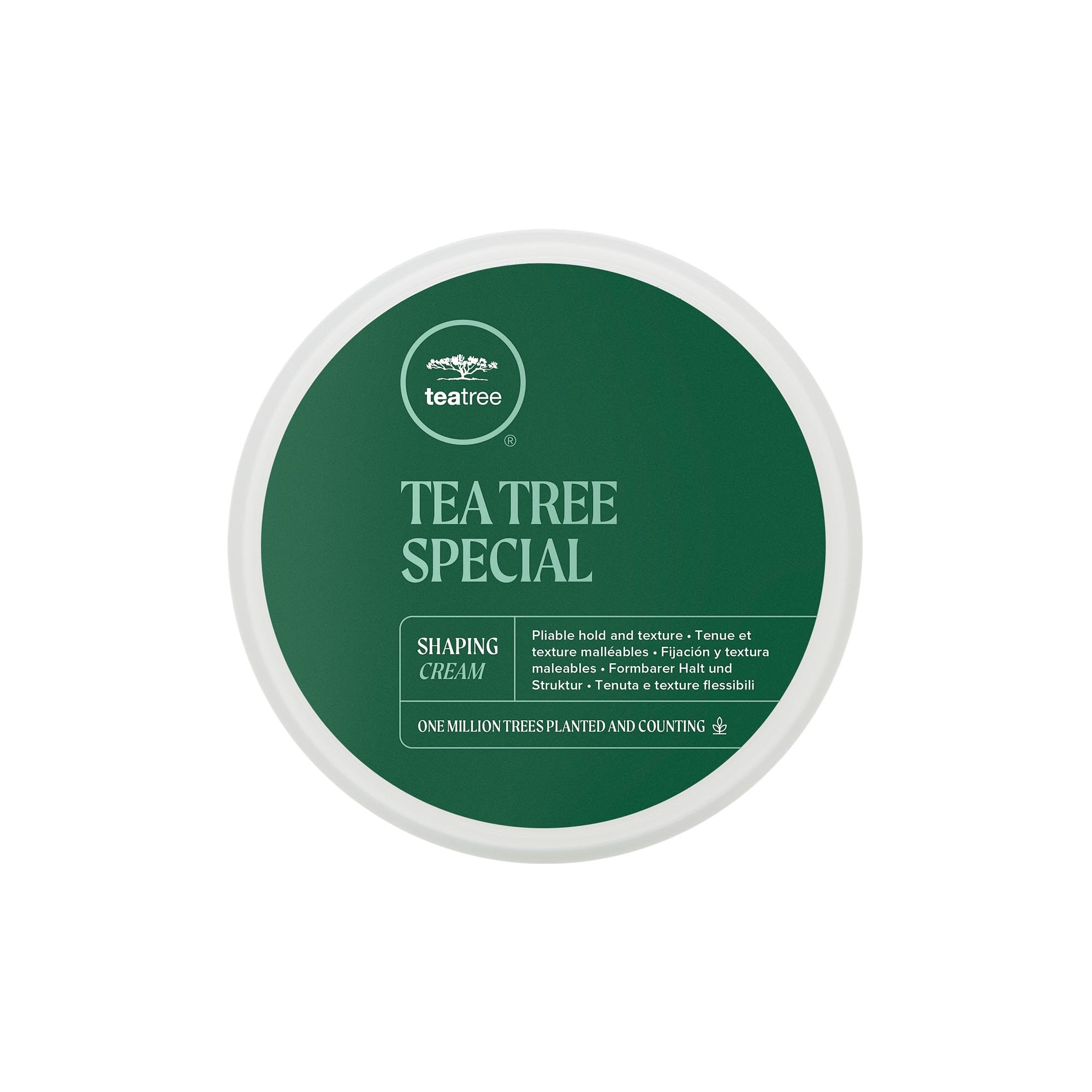 Tea Tree Shaping Cream, Hair Styling Cream, Long-Lasting Hold, Matte Finish, For All Hair Types, 3.0 fl. oz