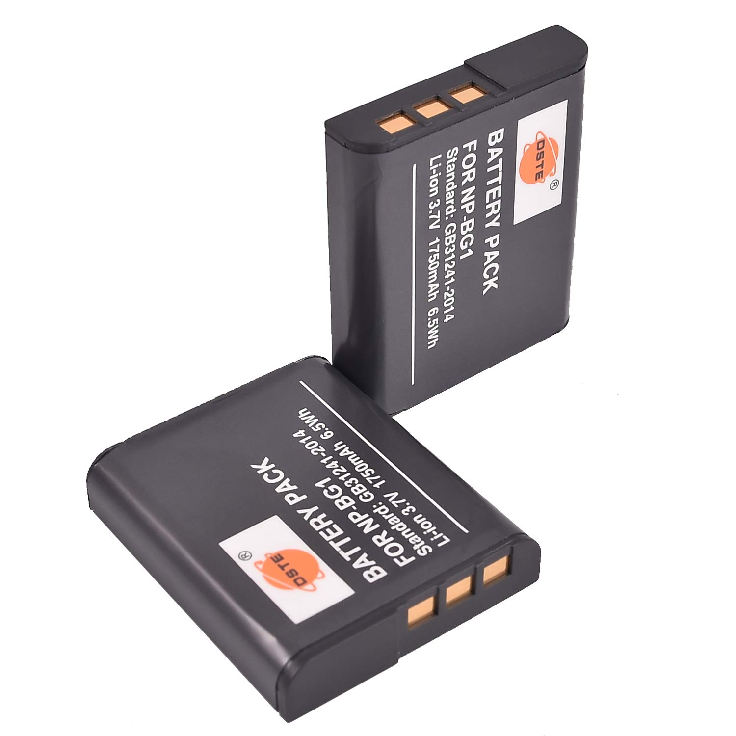 DSTE® 2x NP-BG1 Rechargeable Li-ion Battery for Sony Cyber-shot DSC-H3 DSC-H7 DSC-H9 DSC-H10 DSC-H20 DSC-H50 DSC-H55 DSC-H70 DSC-H90 DSC-HX5V DSC-HX7V DSC-HX9V DSC-HX10V DSC-HX20V DSC-HX30V DSC-N1 DSC-N2 DSC-T20 DSC-T100 DSC-W30 DSC-W35 DSC-W50 DSC-W55 DSC-W70 DSC-W80 DSC-W90 DSC-W100 DSC-W120 DSC-W130 as NP-FG1