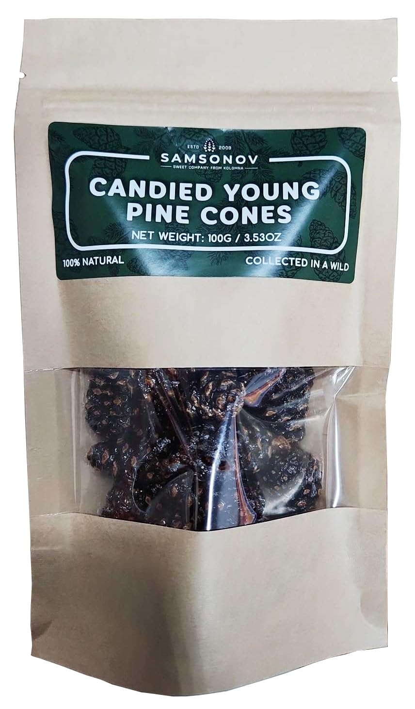 Candied Young Pine Cones - Siberian Delicacy by Samsonov 100g / 3.53oz