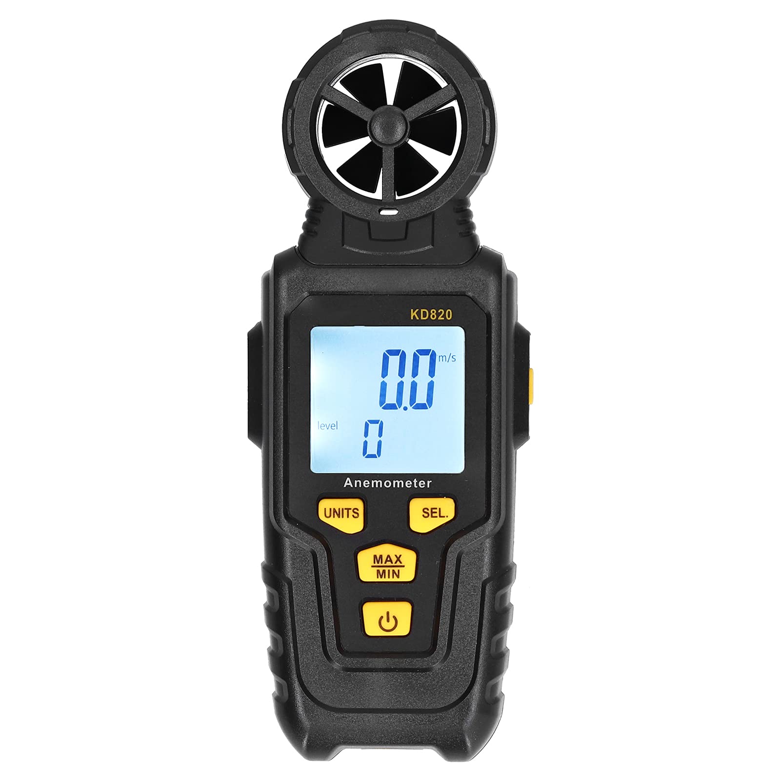 Handheld  Anemometer  High Accurate Wind Speed Meter  Portable  Digital Wind Speed  Anemometer  with LCD Backlight Display for Air Flow, Velocity, Meteorology(KD820)