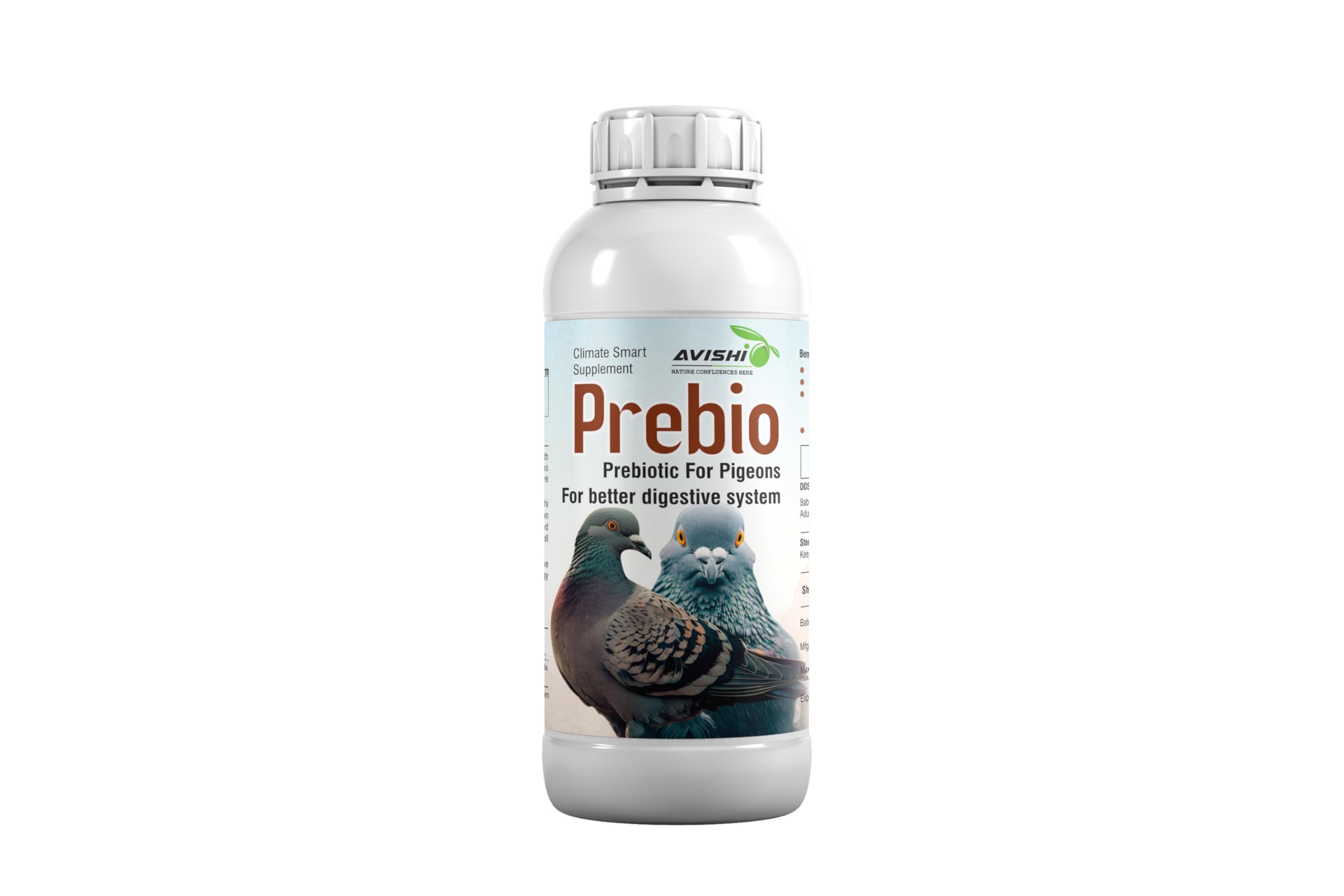 Avishi Prebio, Prebiotic Supplement for Pigeons, Improves Digestive System (100 ML)