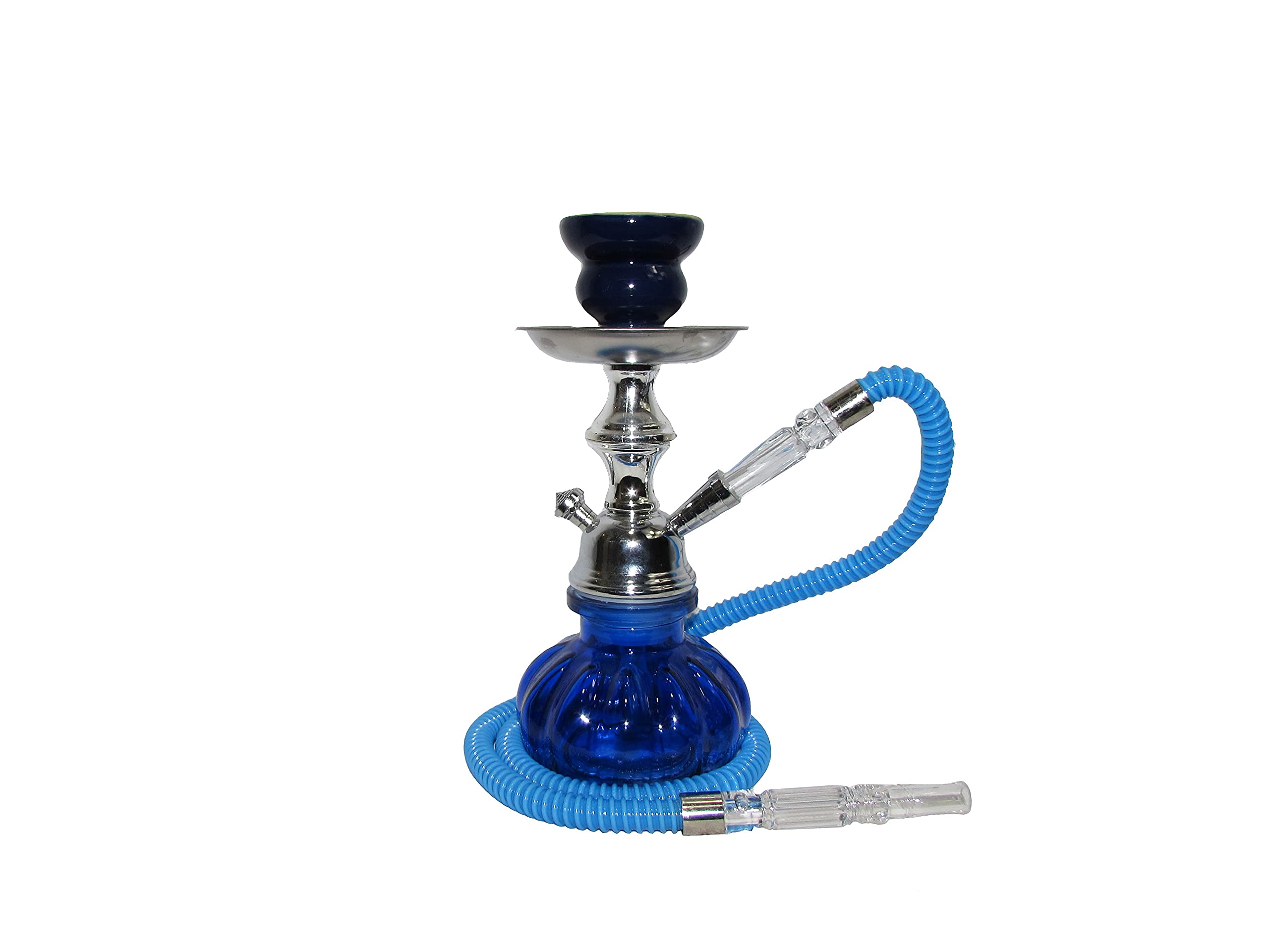 Series: 11" 1 Hose Pumpkin Echo (X2) Hookah Complete Set Complete Set (Blue)