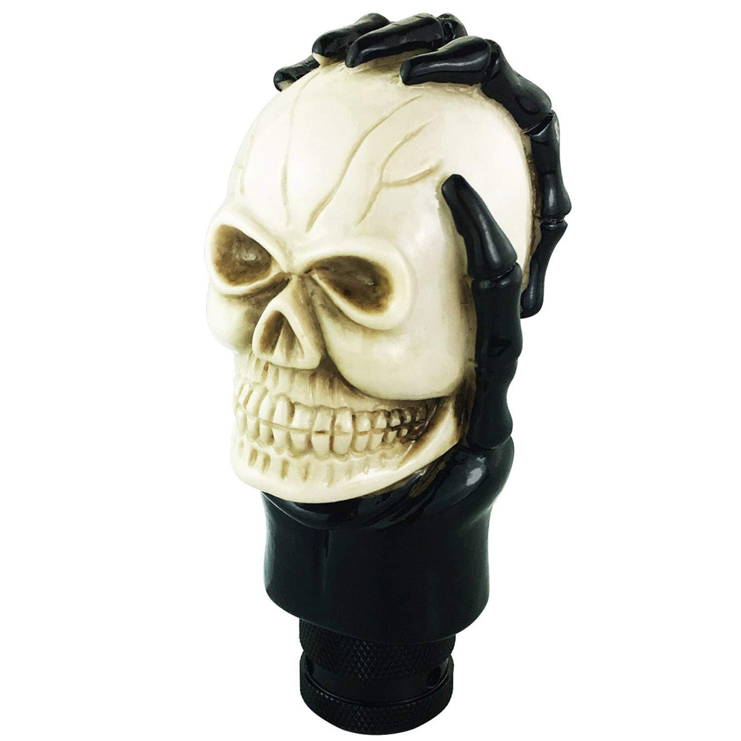 Abfer Skull Shift Knob Unique Car Gear Stick Shifter Lever Knobs Automotive Shifting Handle Replacement Fit for Most Automatic Manual Vehicles Trucks