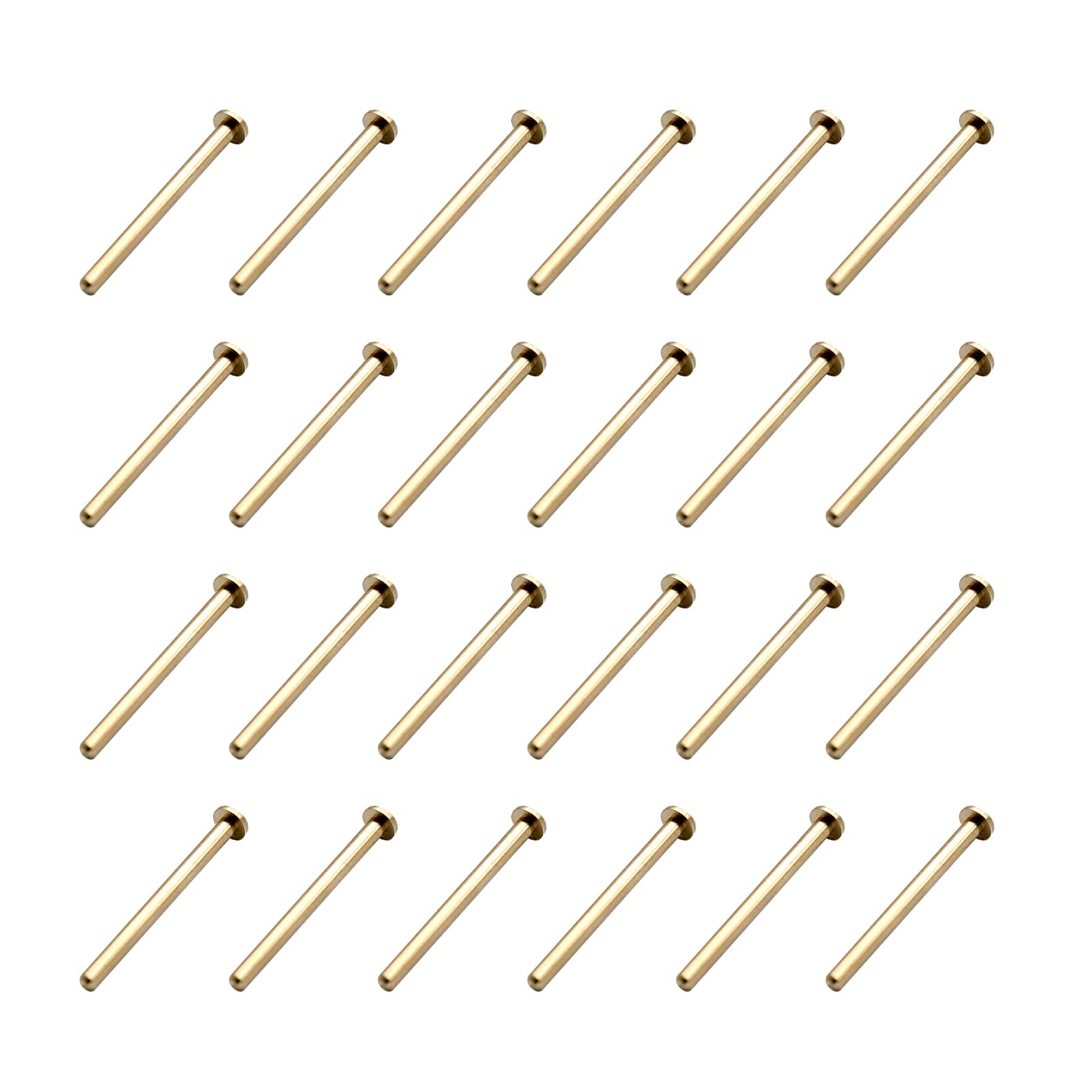 Pegboard Hooks, 24pcs Exclusive Brass Pegs Fittings for Peg Board, More Choice to DIY