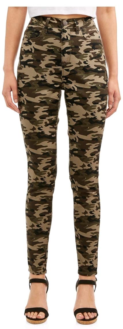 Junior's Camo High Rise Skinny Jeans - 13