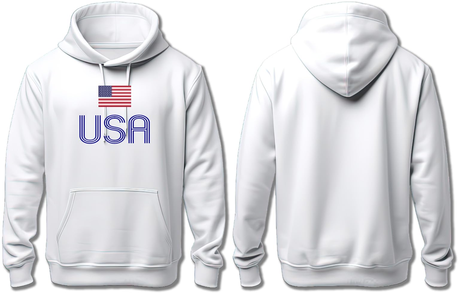 Ay Cabron™ USA With Flag | United States of America Flag | American With Flag Hoodie For Men