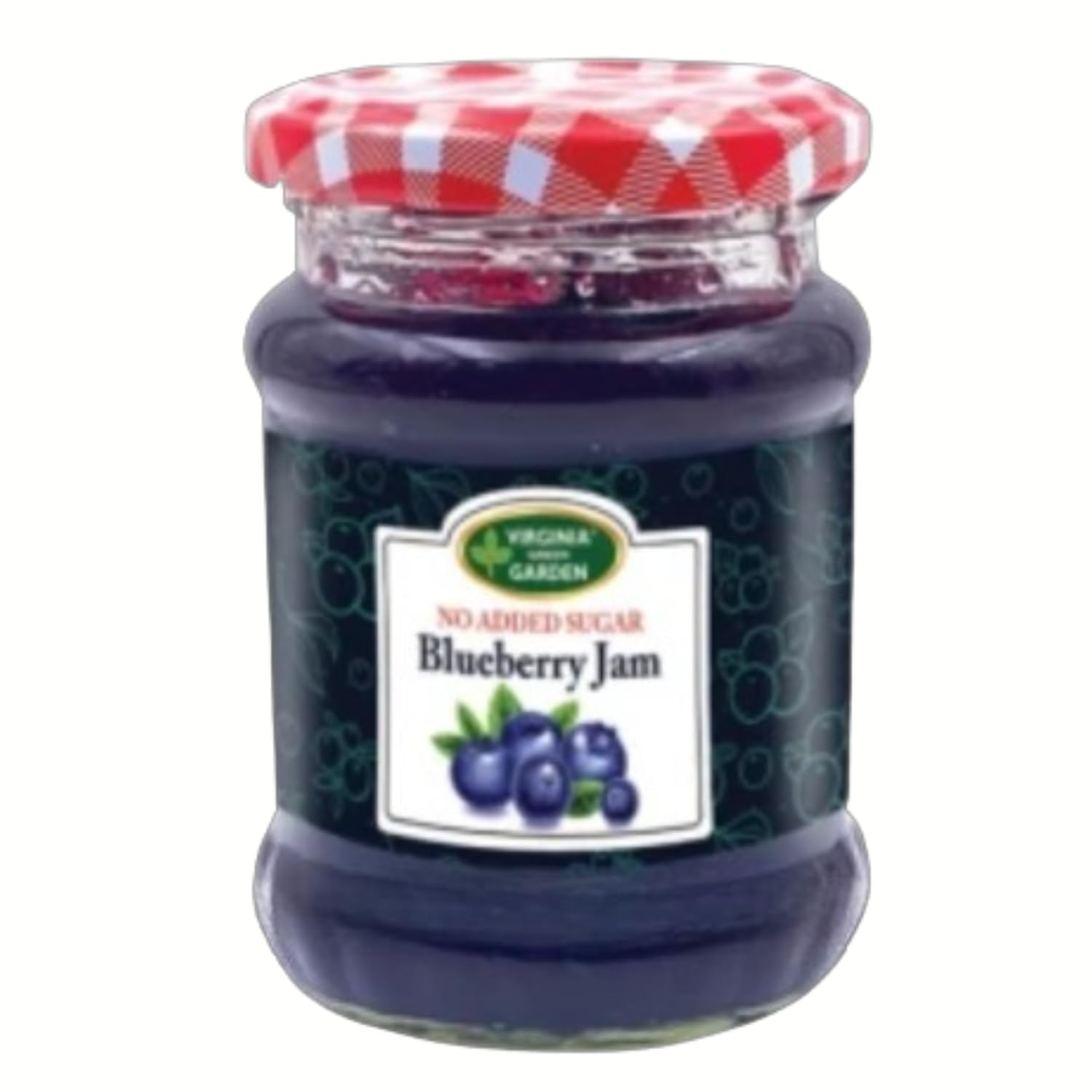 Virginia Green Garden, No Added Sugar, Blueberry Jam 250g Jar (Imported UAE)